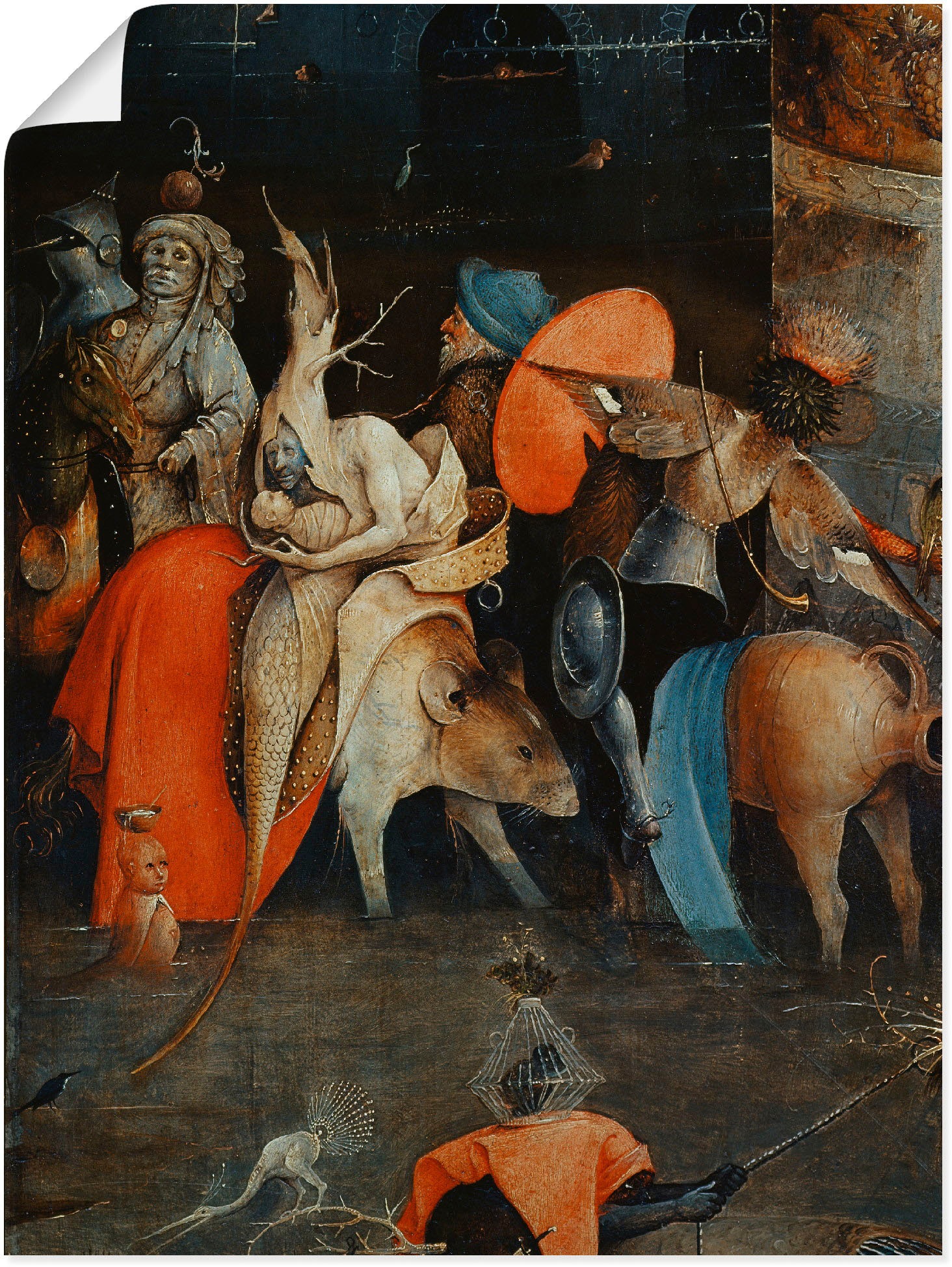 Image of Artland Wandbild »Antonius-Altar (Detail der Mitteltafel).«, klassische Fantasie, (1 St.), in vielen Grössen & Produktarten -Leinwandbild, Poster, Wandaufkleber / Wandtattoo auch für Badezimmer geeignet bei Ackermann Versand Schweiz