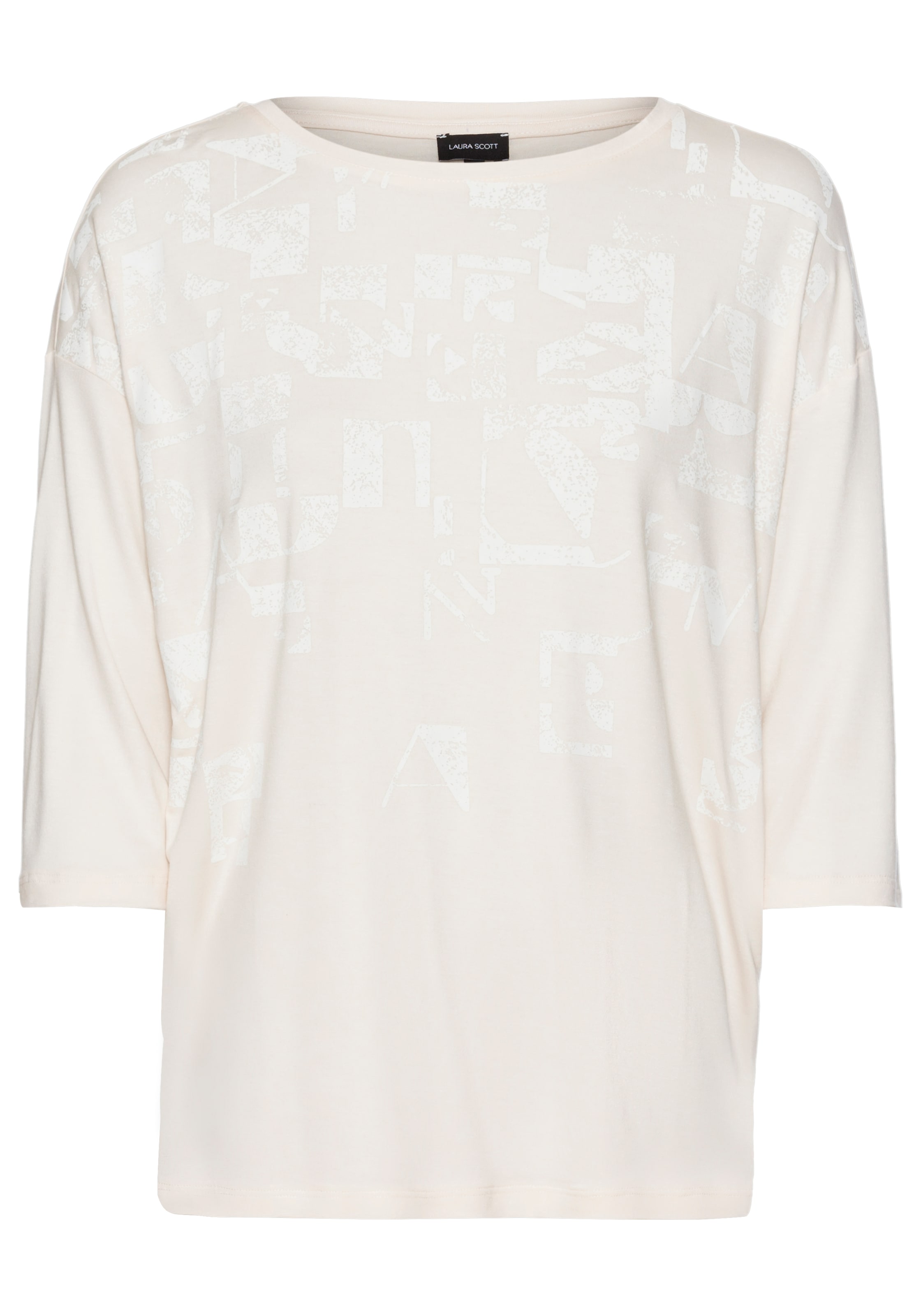 Laura Scott 3/4-Arm-Shirt, mit Grafik- Alloverprint