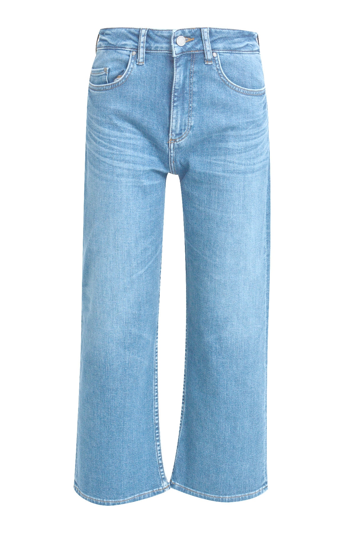 Smith & Soul Straight-Jeans Wide Leg, Mid Rise