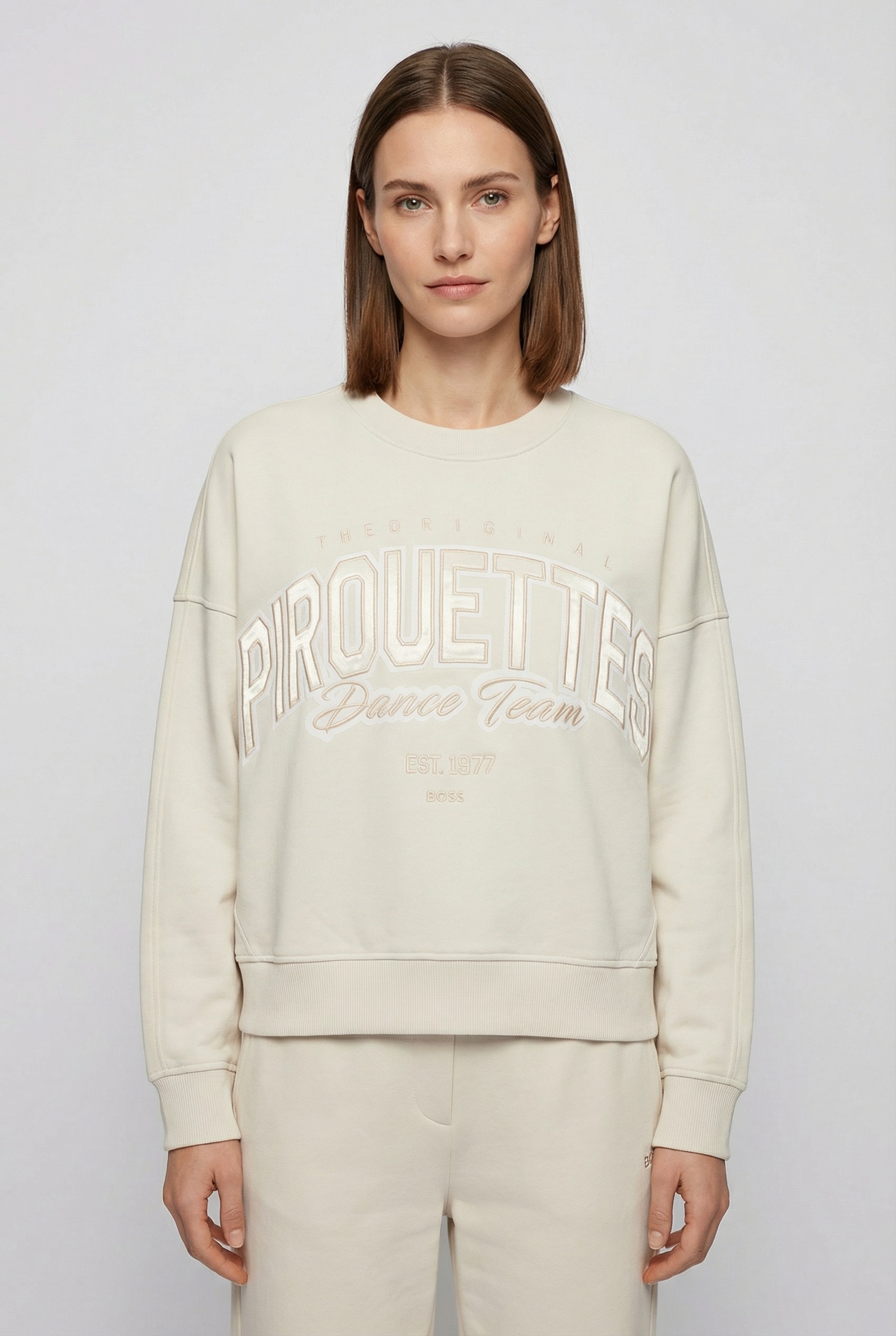 Image of BOSS ORANGE Sweater "Ever Premium Damenmode", im Oversized Fit, Rundhalsform