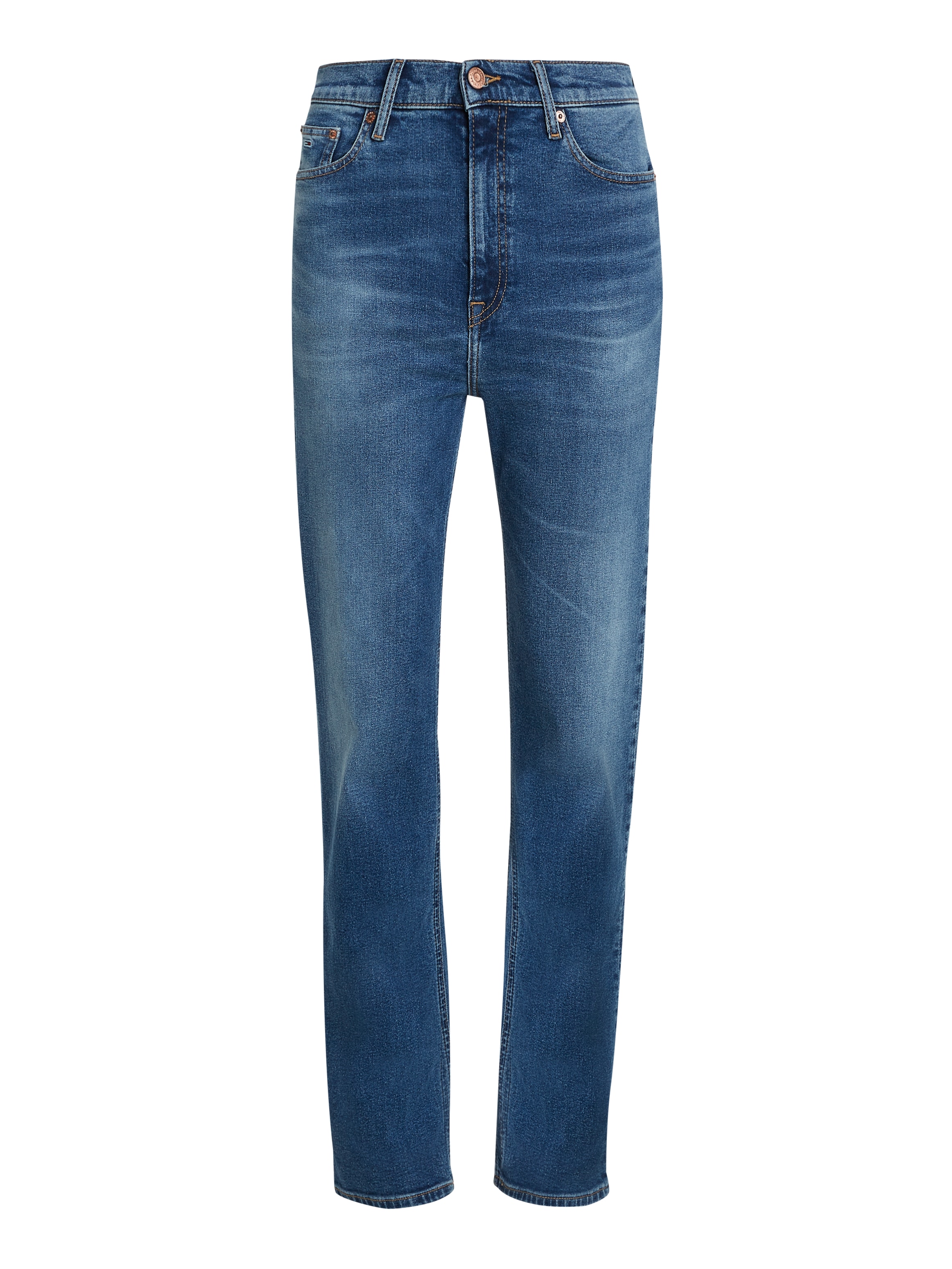 Tommy Jeans Straight-Jeans »JULIE UH STR AH1280«, mit Logostickerei