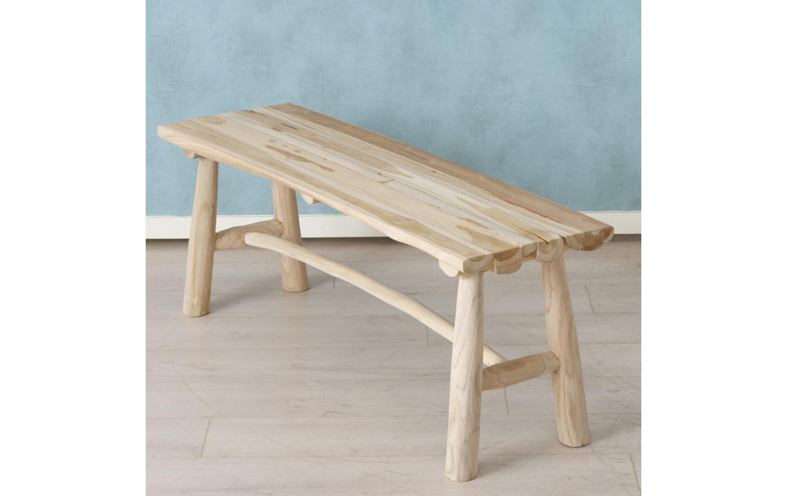 BOLTZE Sitzbank »Kuta Holz Nature«, Holz aus Indonesien