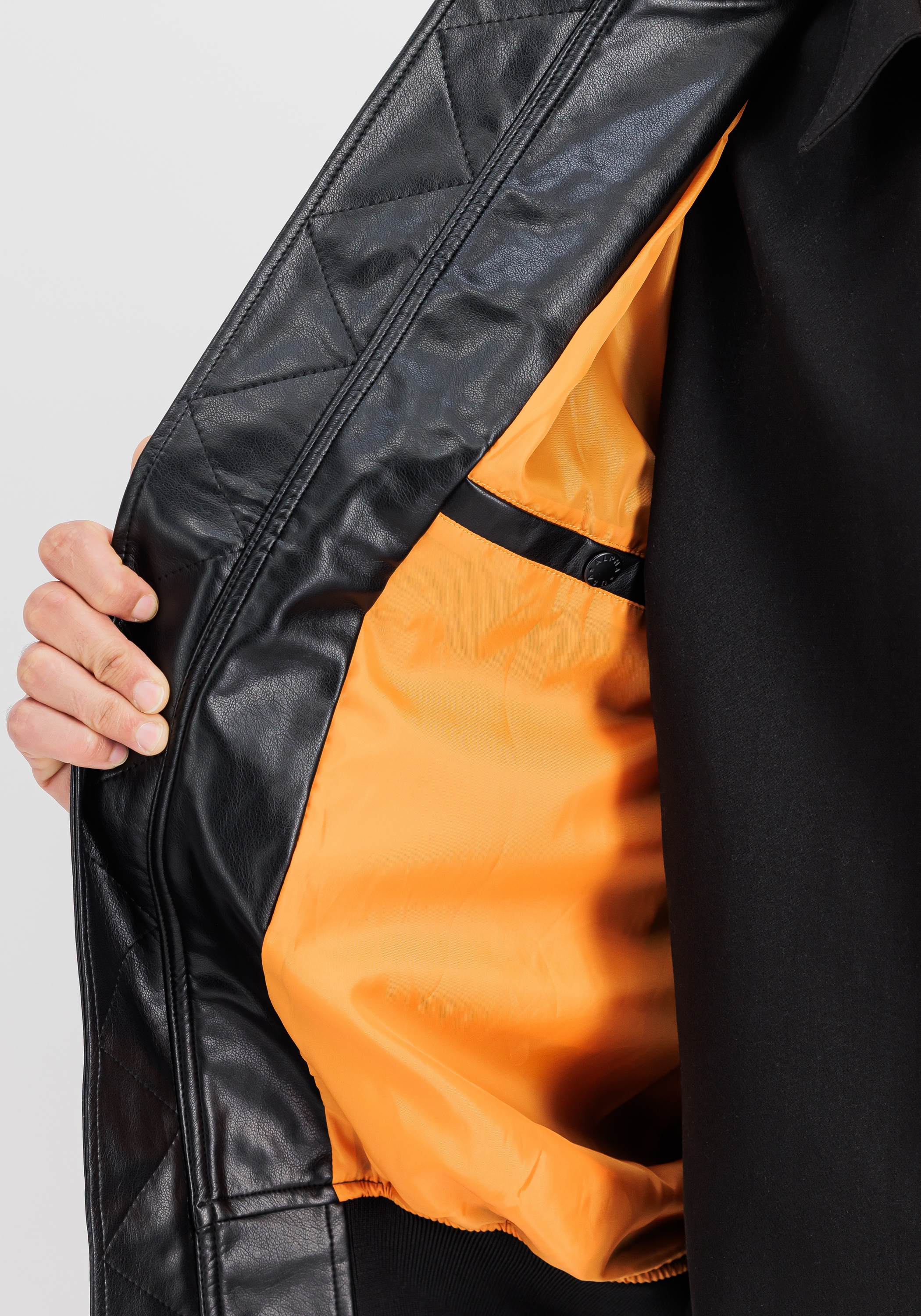 Alpha Industries Lederjacke »Alpha Industries Men - Bomber Jackets MA-1 VF Vegan Leather«