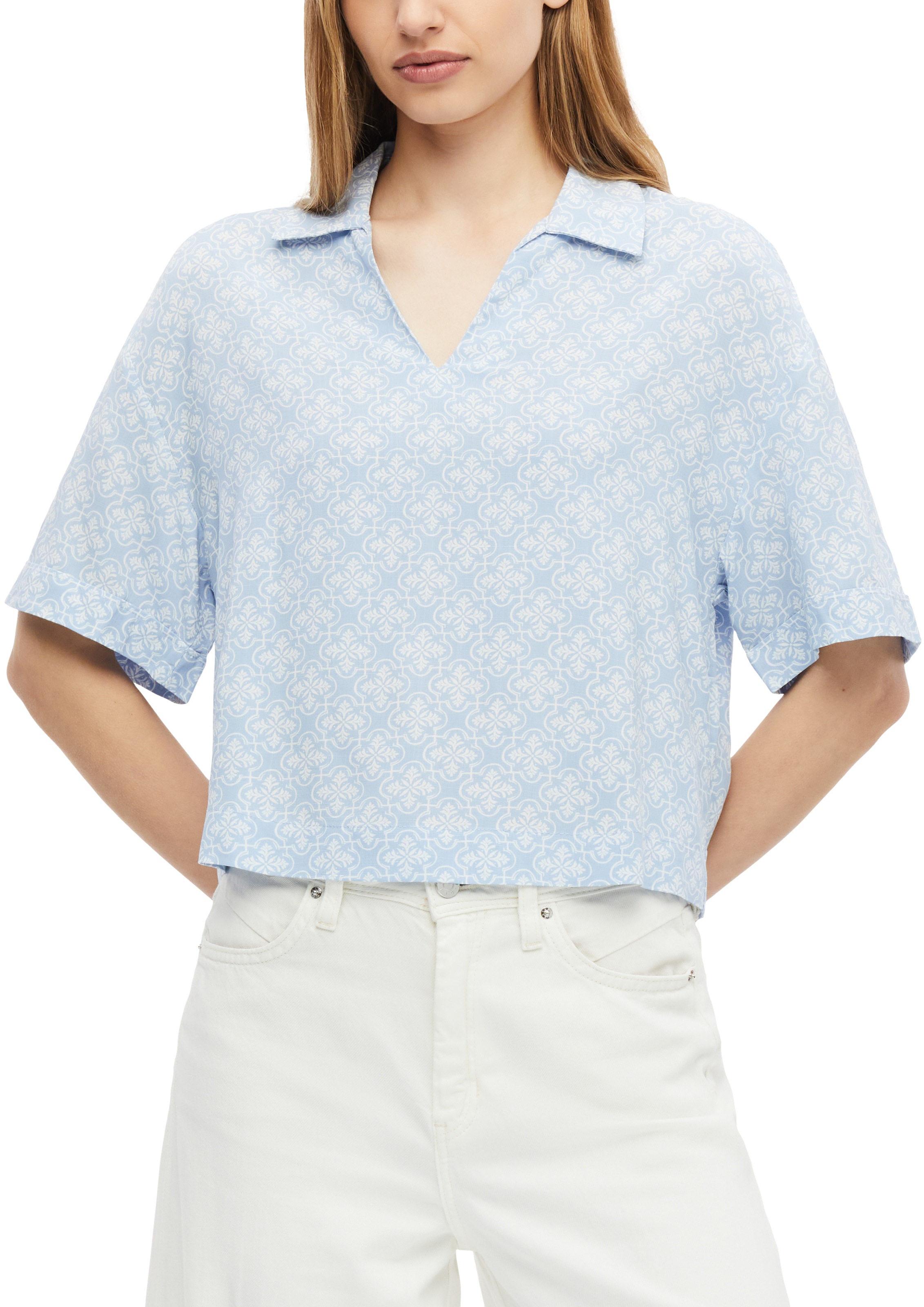 Image of s.Oliver Druckbluse Sommerbluse mit Allover-Print