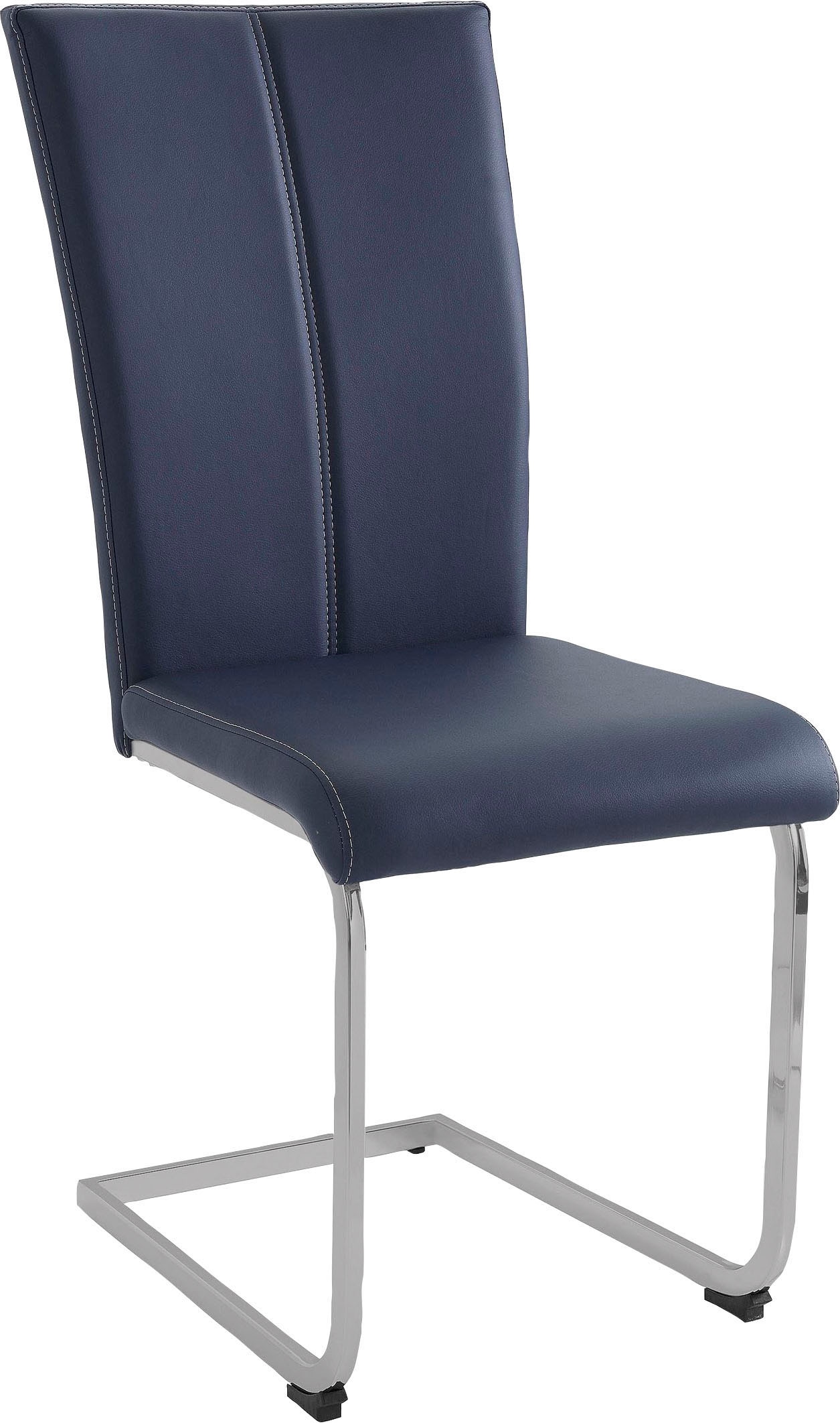 Home affaire Chaise cantilever »Nils« (Ensemble) 2 cuisChaise supportant jusqu’à 120 kg, structure métal aspect chrome ou noir