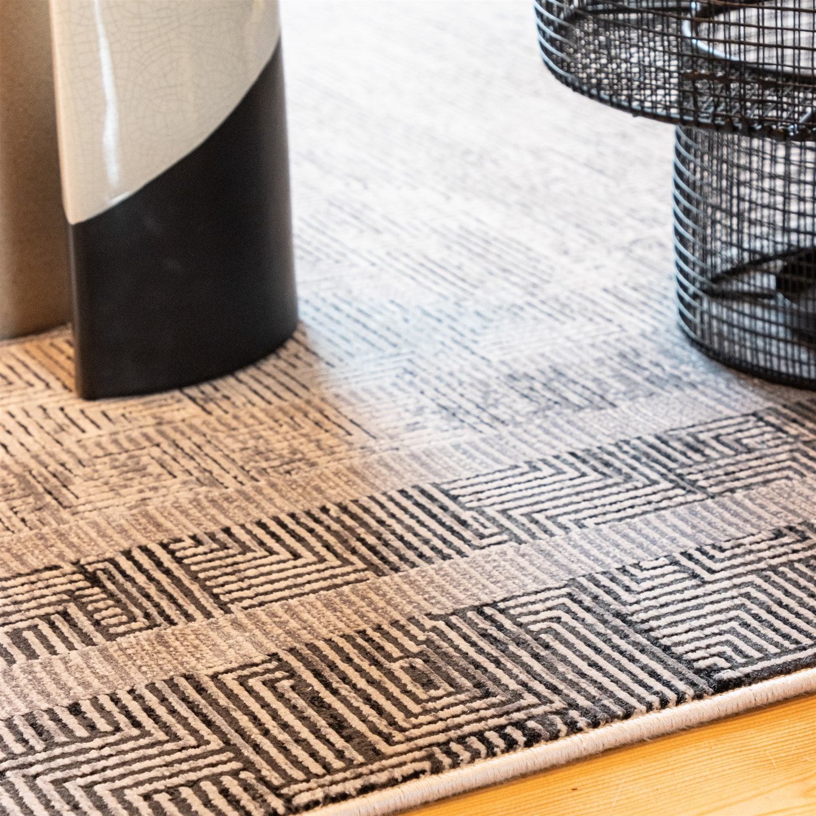 Kayoom Tapis »Elles 212« Rectangulaire 9 mm Höhe Kurzflor, Vintage, Modernes Muster, Deko, Viskose