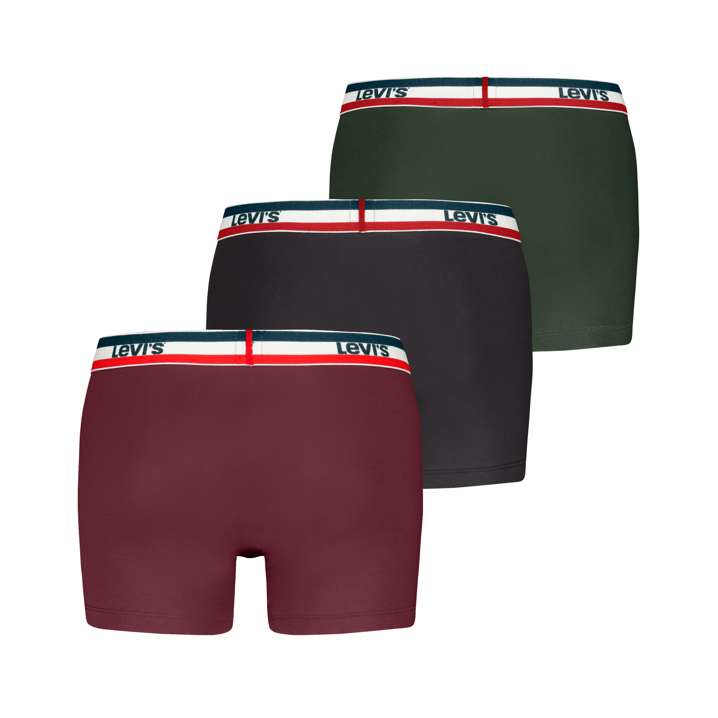 Levi's® Boxershorts »LEVIS MEN SPRTSWR LOGO BOXER BRIEF 3P«, (Packung, 3er Pack), mit breitem Logobund