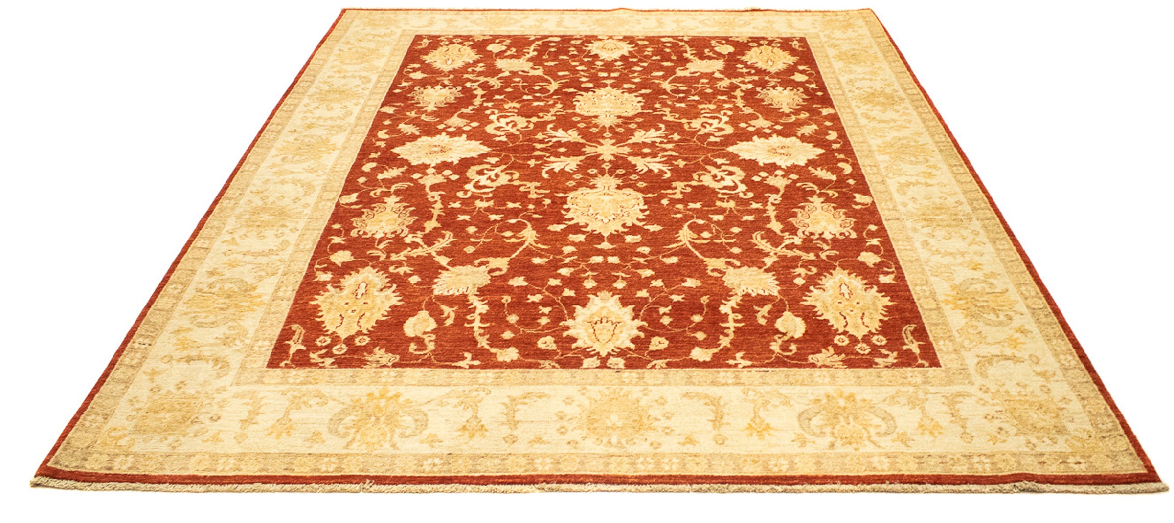 Image of morgenland Orientteppich »Ziegler - 251 x 198 cm - dunkelrot«, rechteckig, 6 mm Höhe, Wohnzimmer, Handgeknüpft, Einzelstück mit Zertifikat bei Ackermann Versand Schweiz