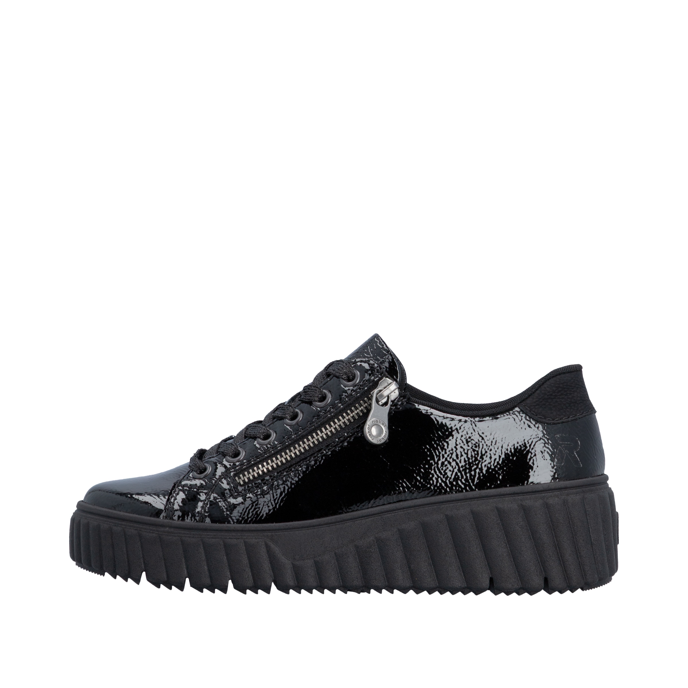 Rieker Baskets à plateforme  chaussure de loisir, chaussure basse, à lacets avec semelle compensée