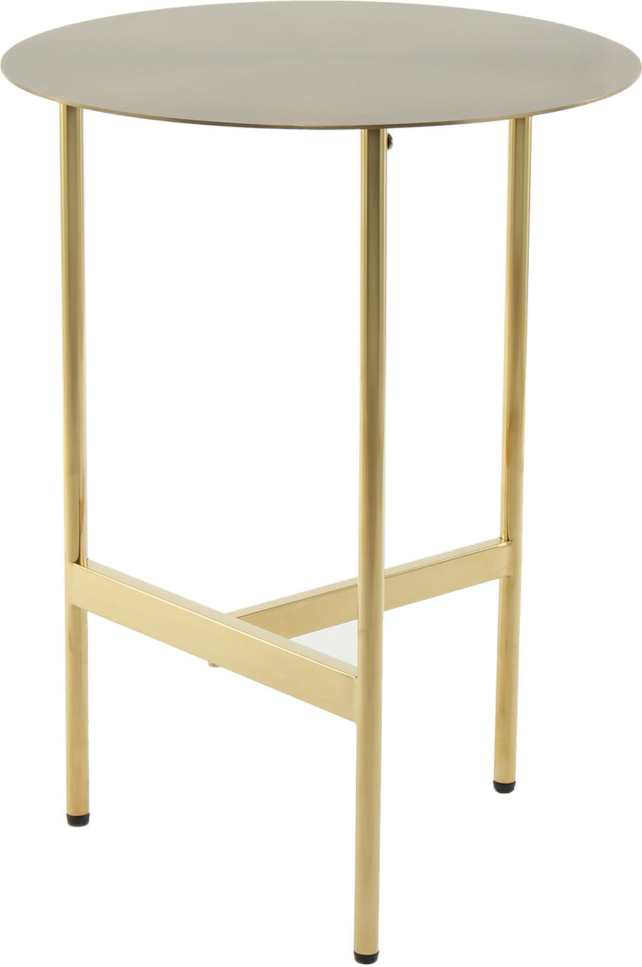 Kayoom Beistelltisch »Pero 125, Minimalistisches Design, Passt zu jedem Einrichtungsstil«, (1 St.), Gestelldesign aus Edelstahl, runde Ablagefläche, minimalistisch