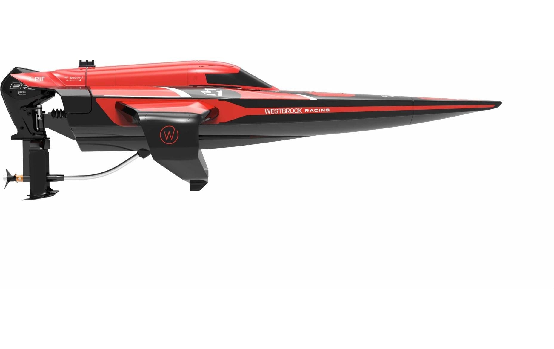 Image of Modellboot "Joysway E1 Racebird Hydrofoil Boat Team Westbrook 1:14 RTR" 1:14 Ferngesteuertes Modellboot