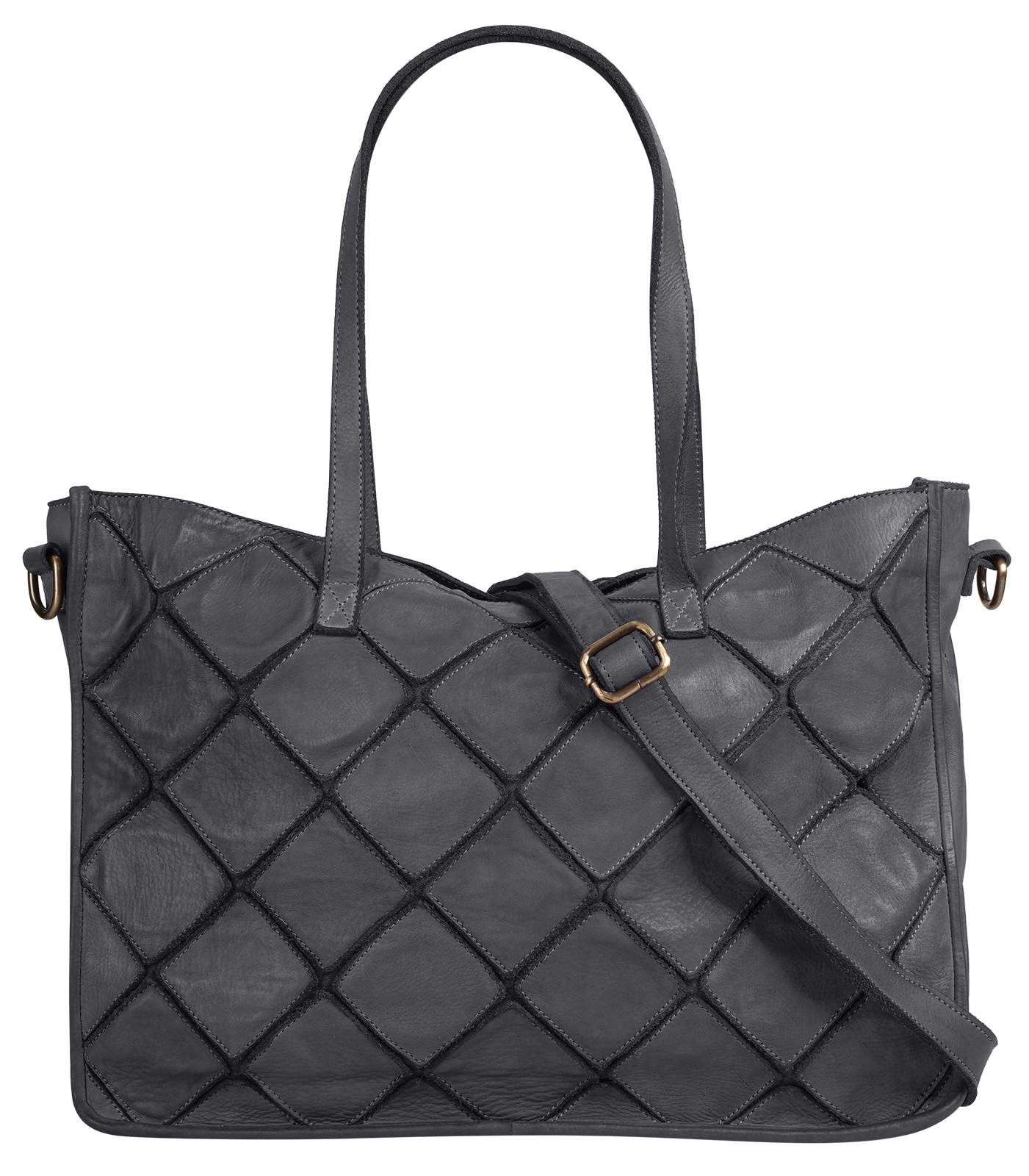 Samantha Look Shopper echt Leder, Made in Italy