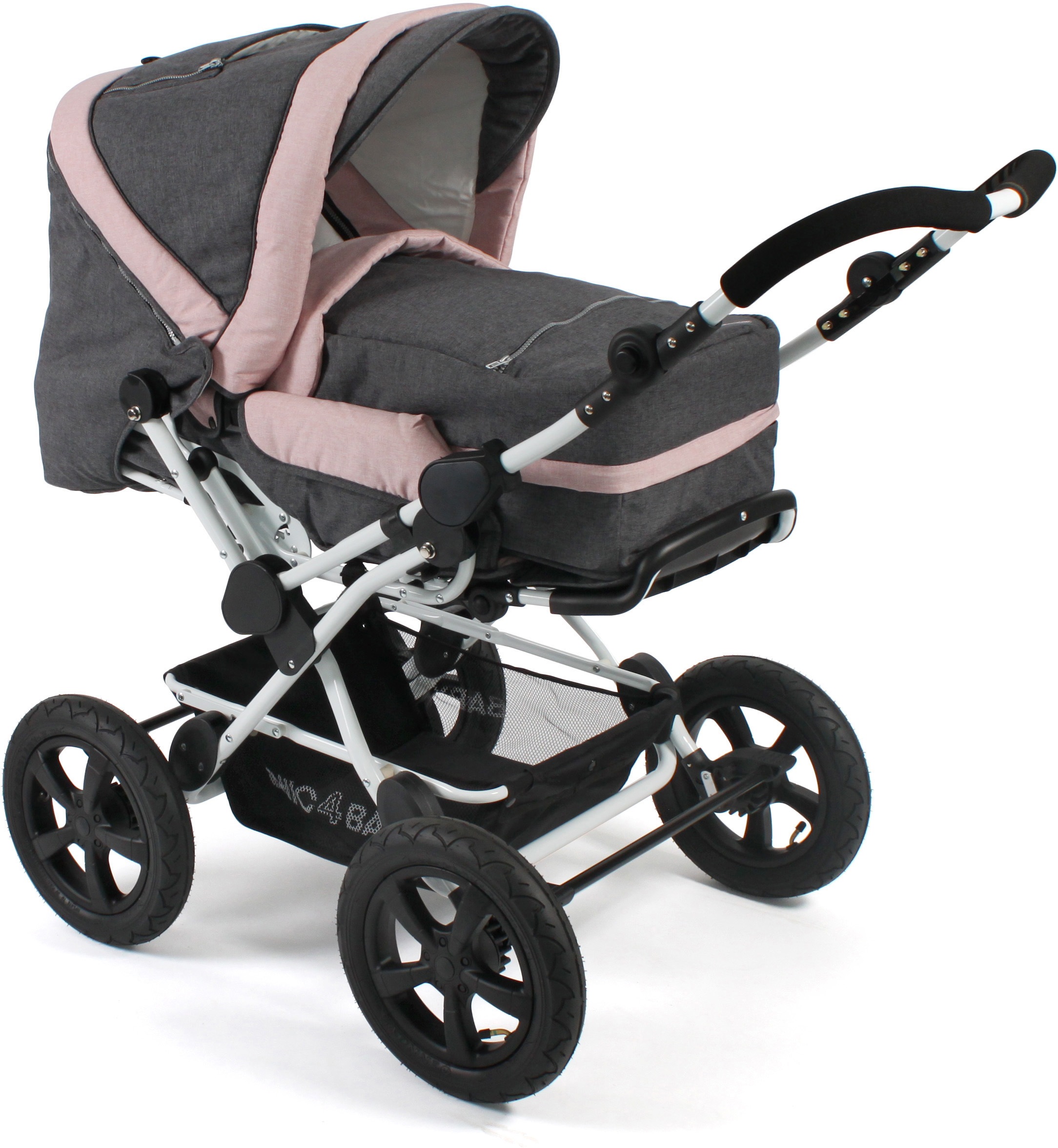 Image of CHIC4BABY Kombi-Kinderwagen »Viva, Melange Rosa«, 15 kg, ; Kinderwagen bei Ackermann Versand Schweiz