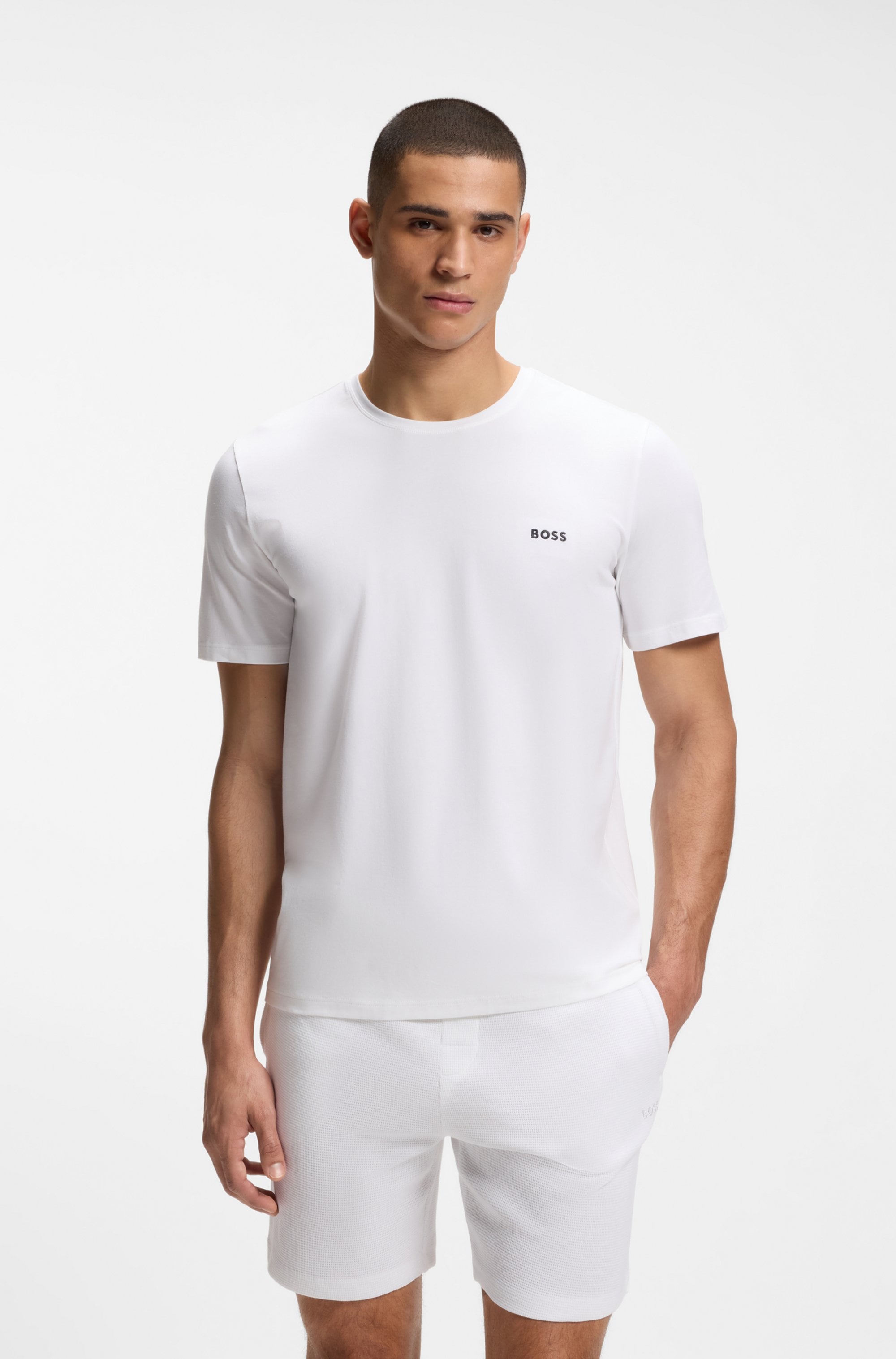 Image of BOSS T-Shirt "Mix&Match T-Shirt R" mit Logostickerei