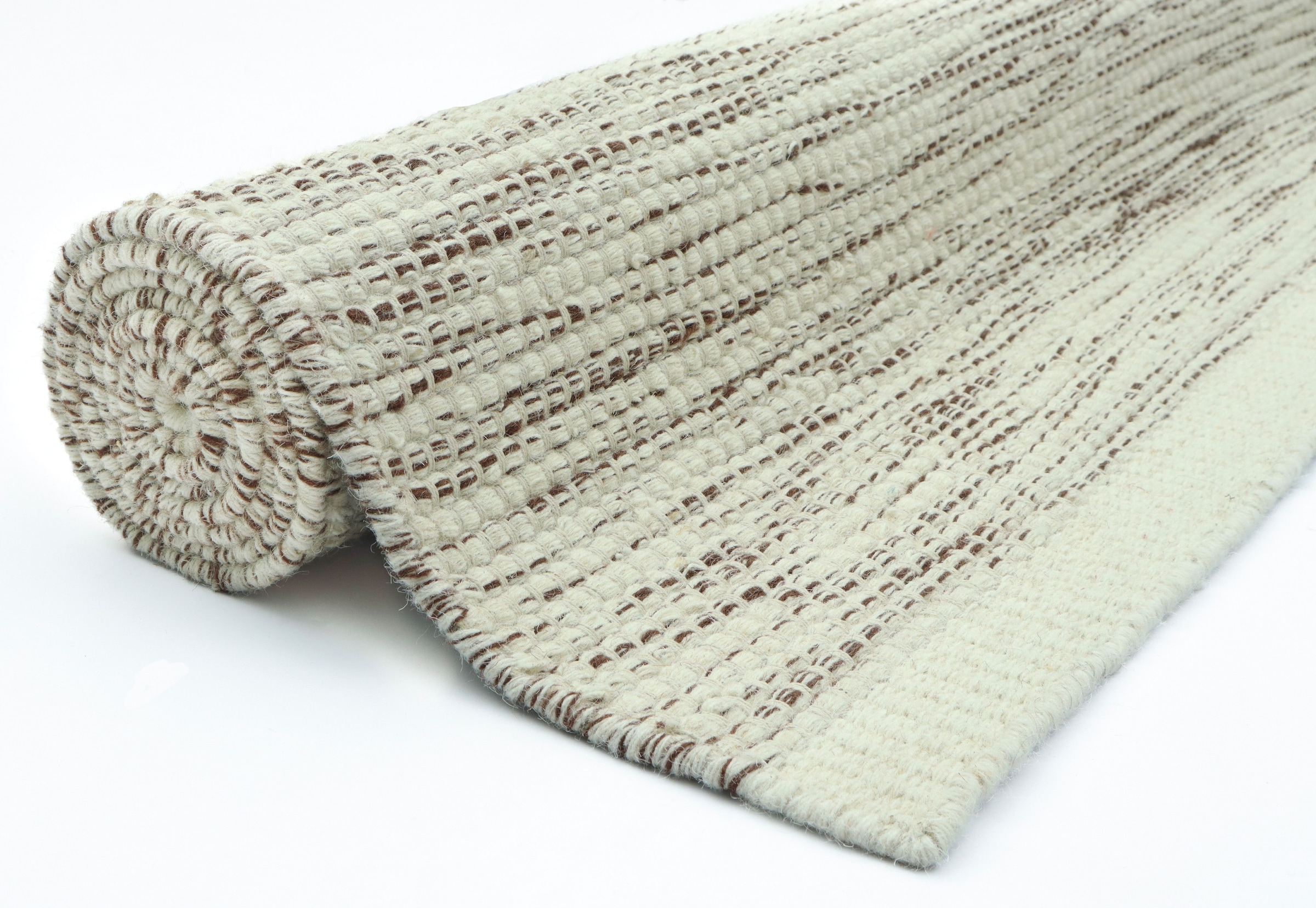 GOODproduct Teppich »Lirra, mit hohem Wollanteil, Wolle-Baumwoll-Mix« rechteckig 6 mm Höhe zeitloses Design, Webstruktur, Wohnzimmer, Schlafzimmer, Esszimmer