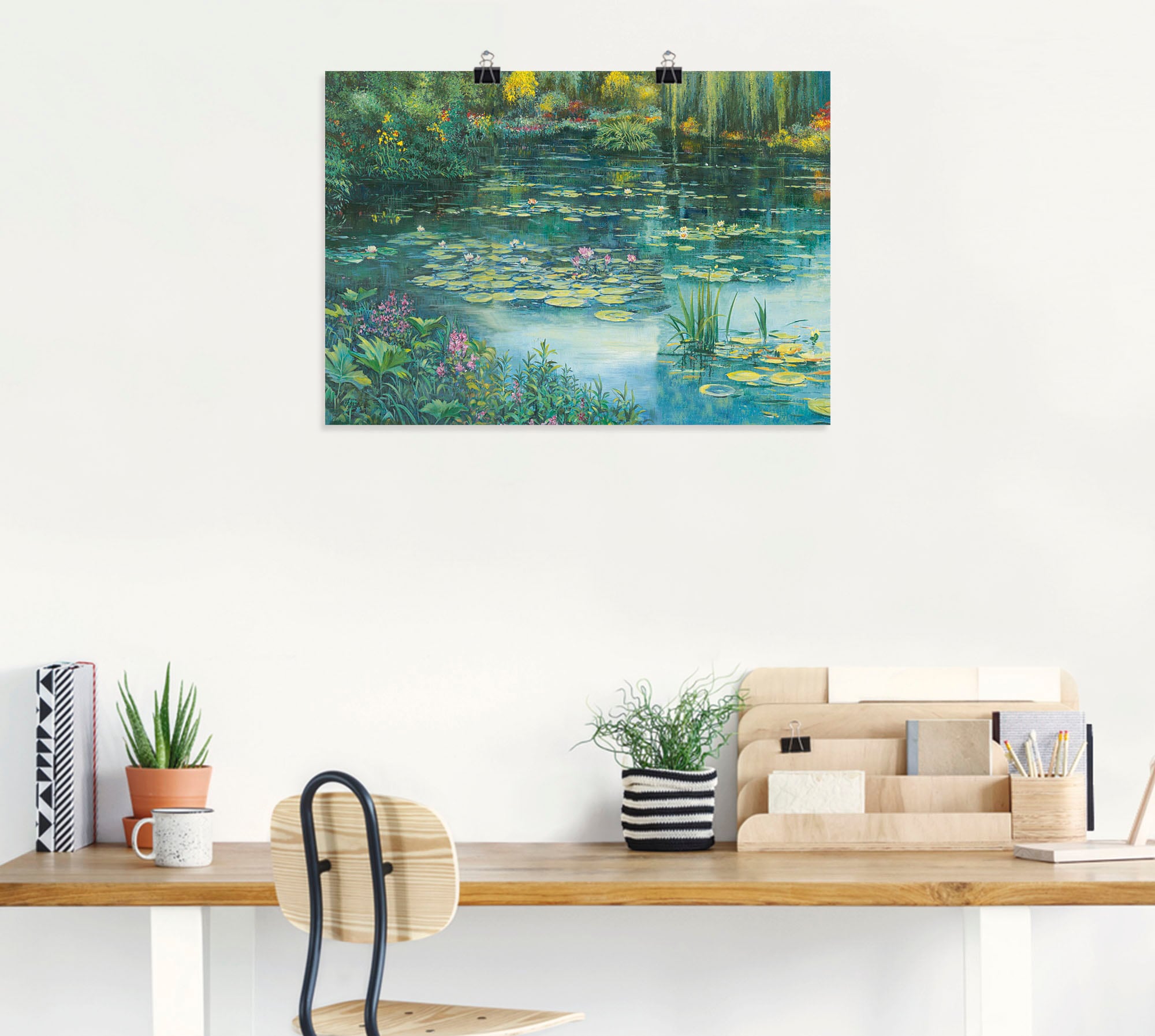 Artland Wandbild »Teichlandschaft I«, Gewässer, (1 St.), als Alubild, Outdoorbild, Leinwandbild, Poster in verschied. Grössen