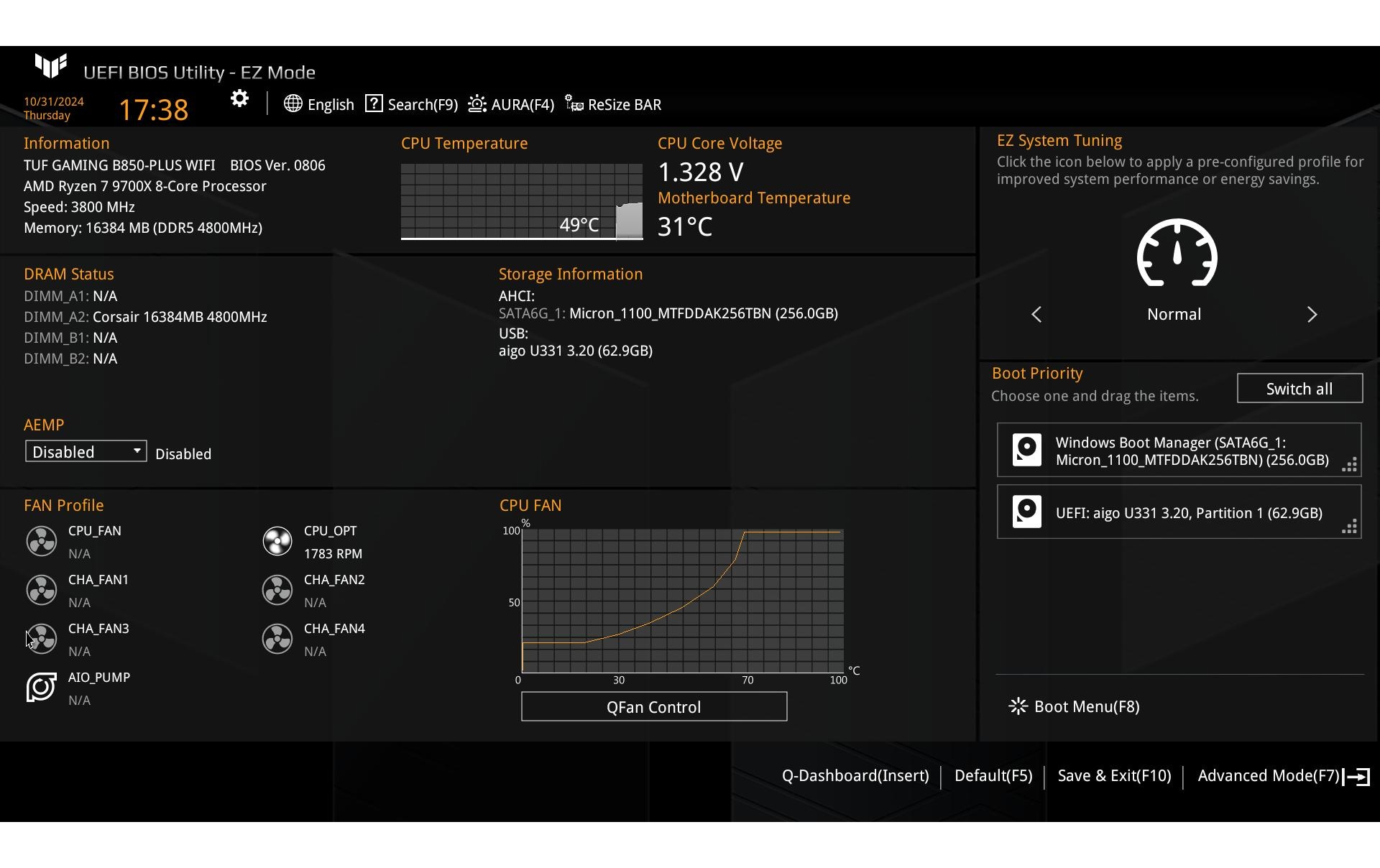 Asus Mainboard »TUF GAMING B850-PLUS WIFI«