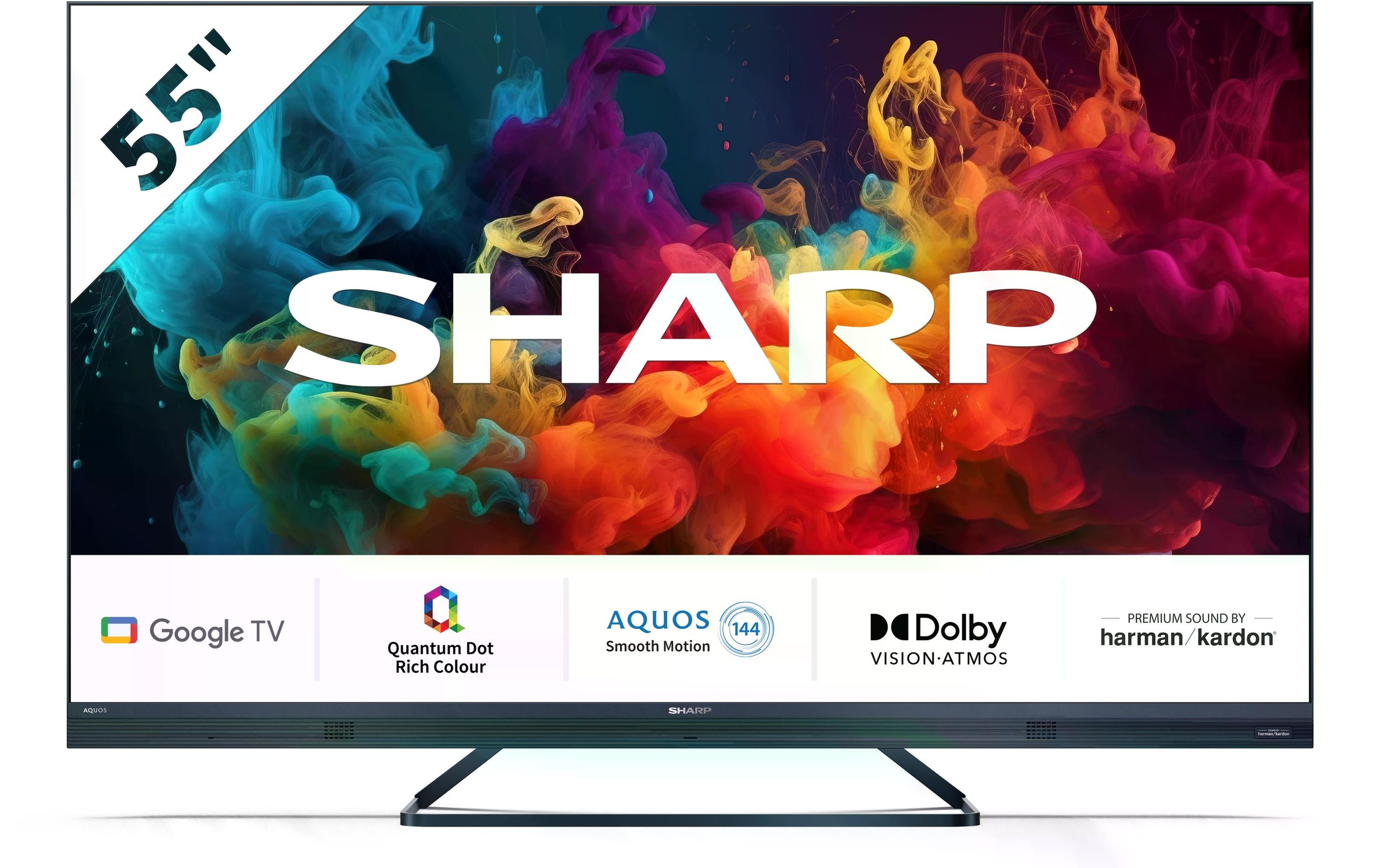 Sharp LED-Fernseher »55FQ5EG«, 4K Ultra HD, Google TV