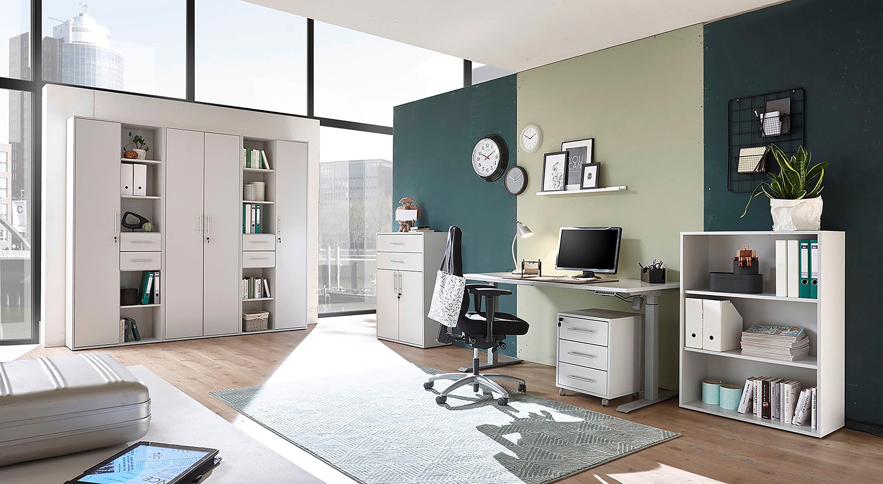 BEGA OFFICE Rollcontainer »Büro-Rollcontainer mit Schubladen abschliessbar, Rollcontainer Rollbar«