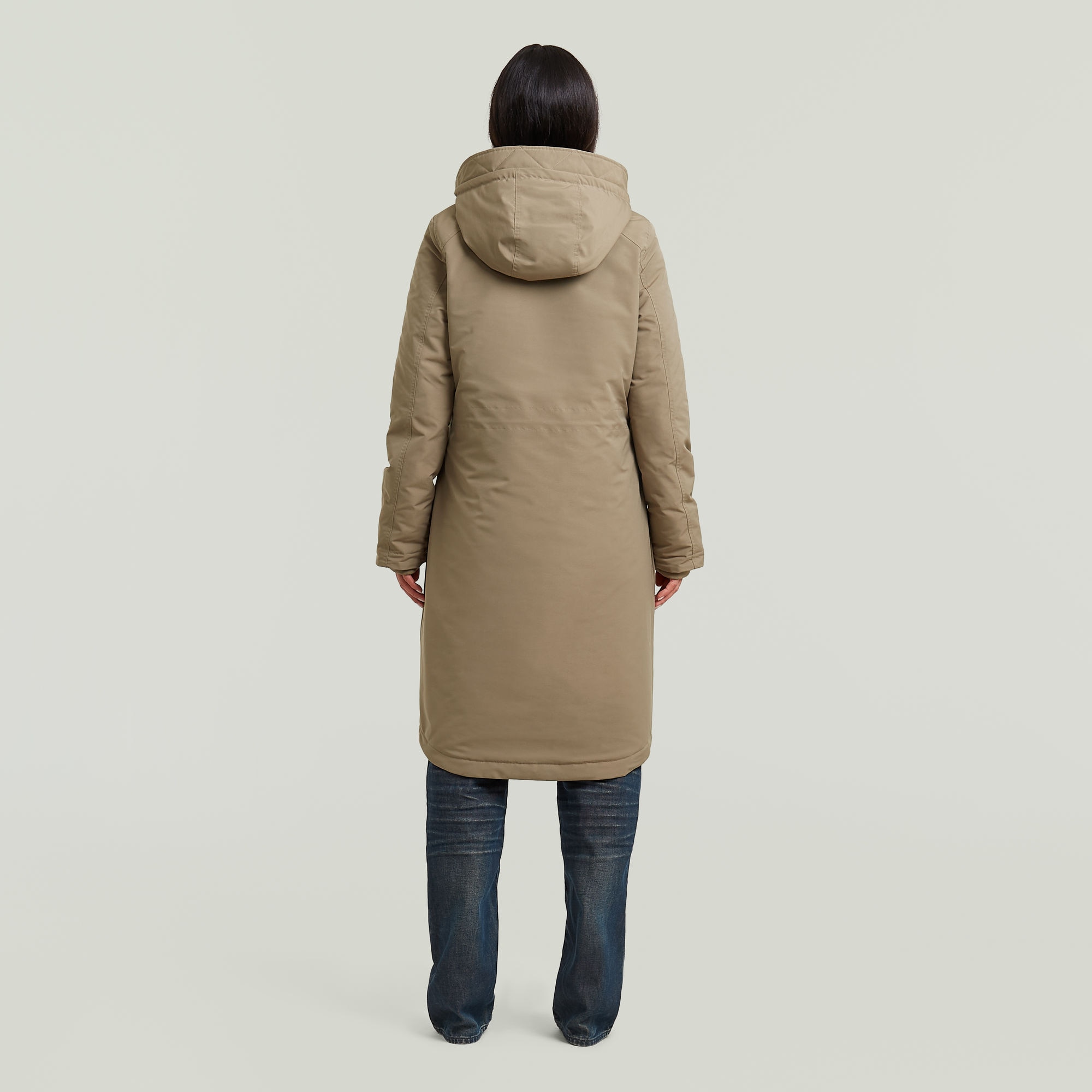 G-STAR Langjacke »Vodan long jkt wmn« mit Kapuze wärmend wattiert, mit verstellbarer Taille