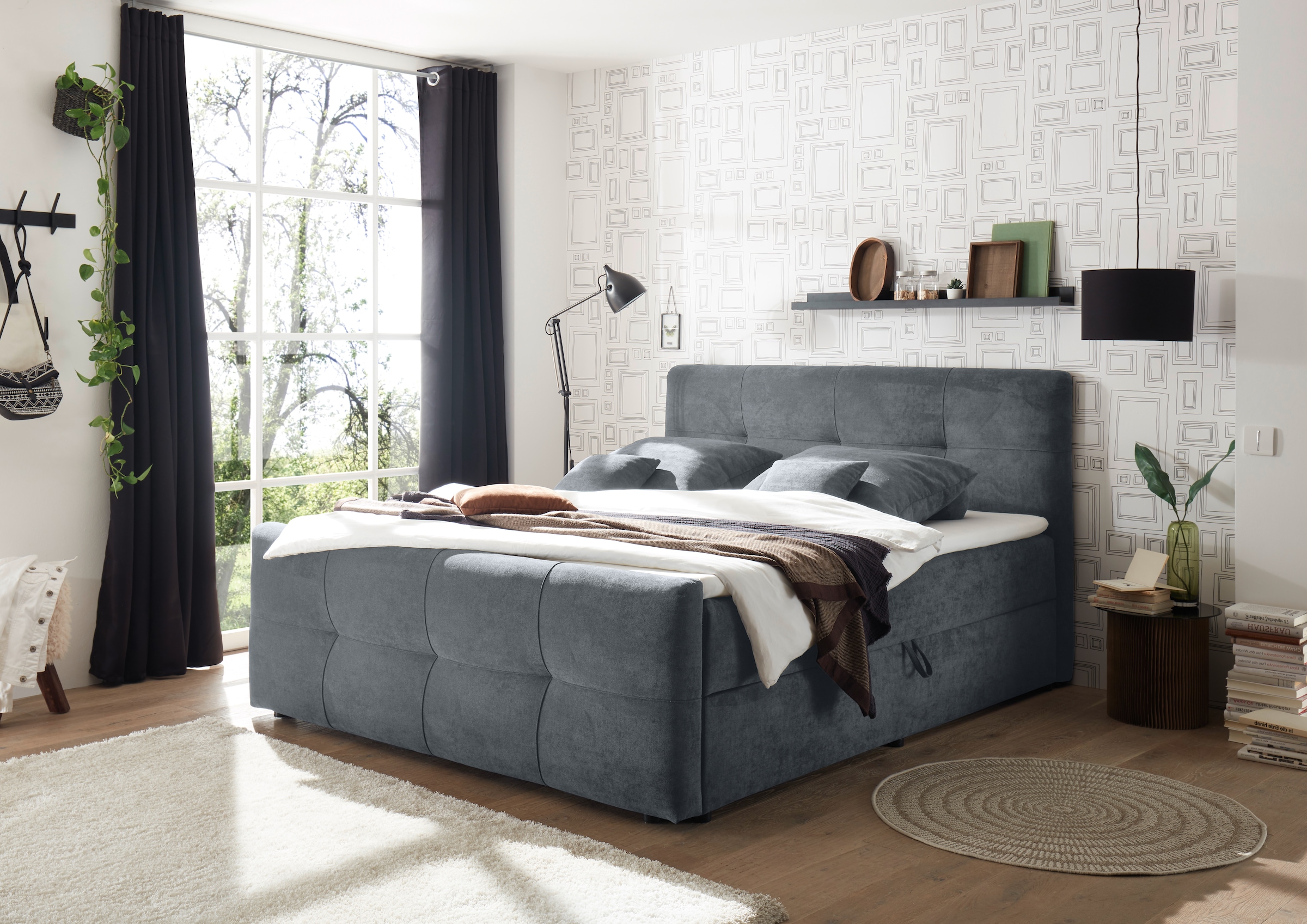 Image of ED EXCITING DESIGN Boxbett "Winnipeg" 5 Stk. tlg. inkl. zwei Bettkästen und Topper