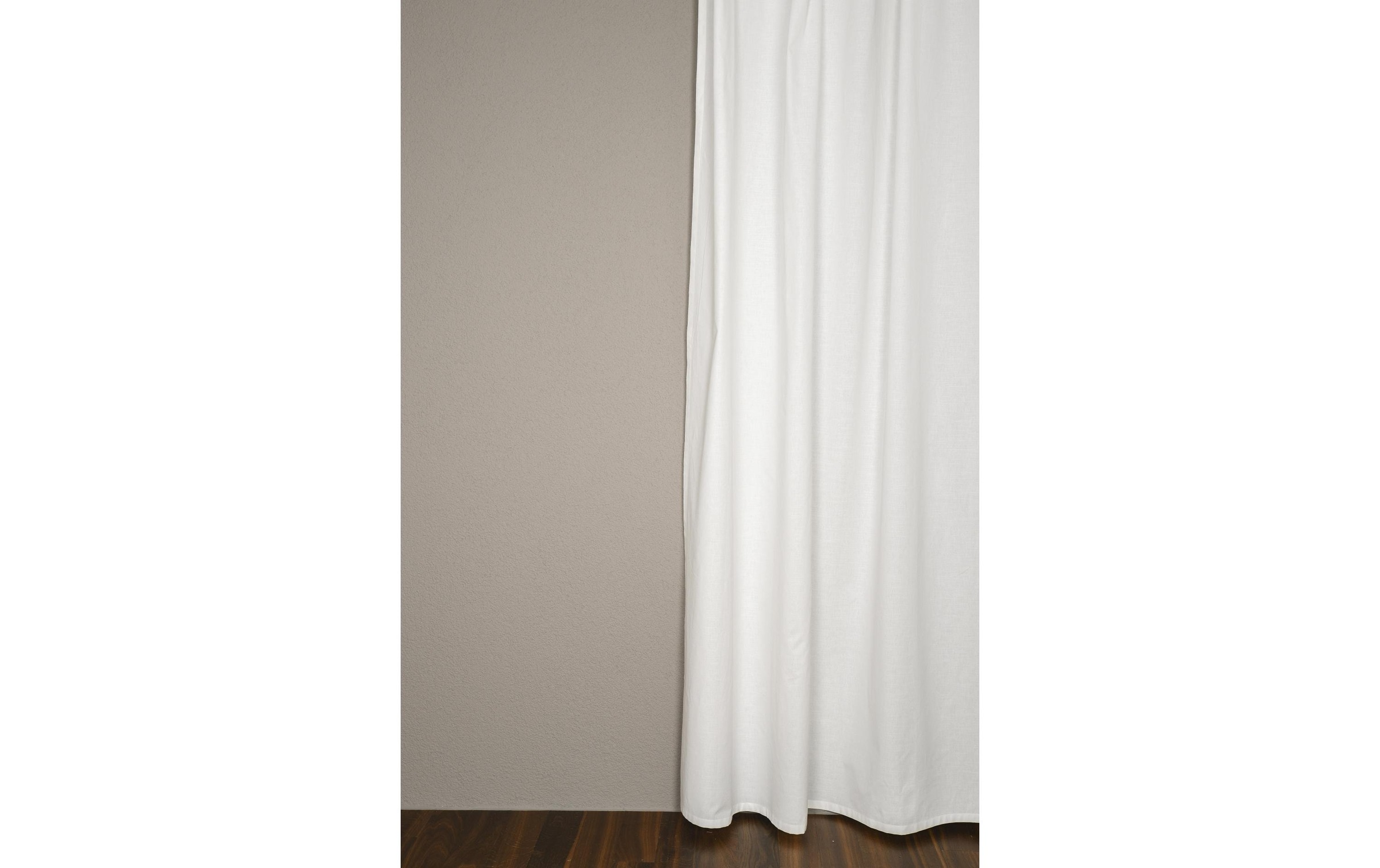 Image of Vorhang "Inessa 140 cm x 245 cm, Offwithe" Schlaufen 1 Stk. tlg.