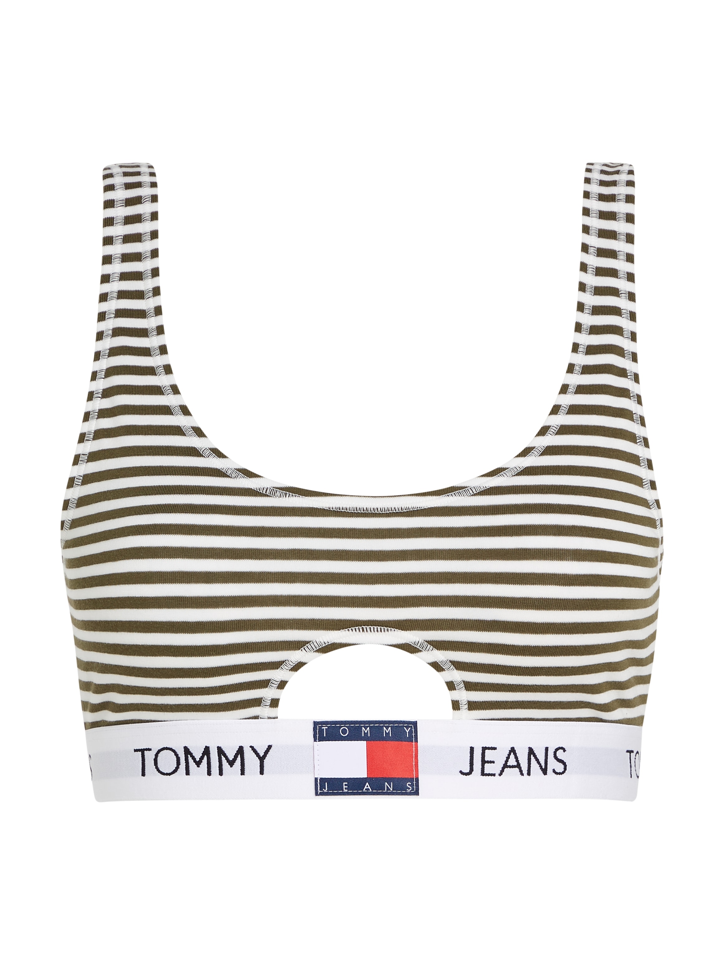 Tommy Hilfiger Underwear Bralette-BH »KEYHOLE BRALETTE PRINT«, im Streifendessin, Cutout