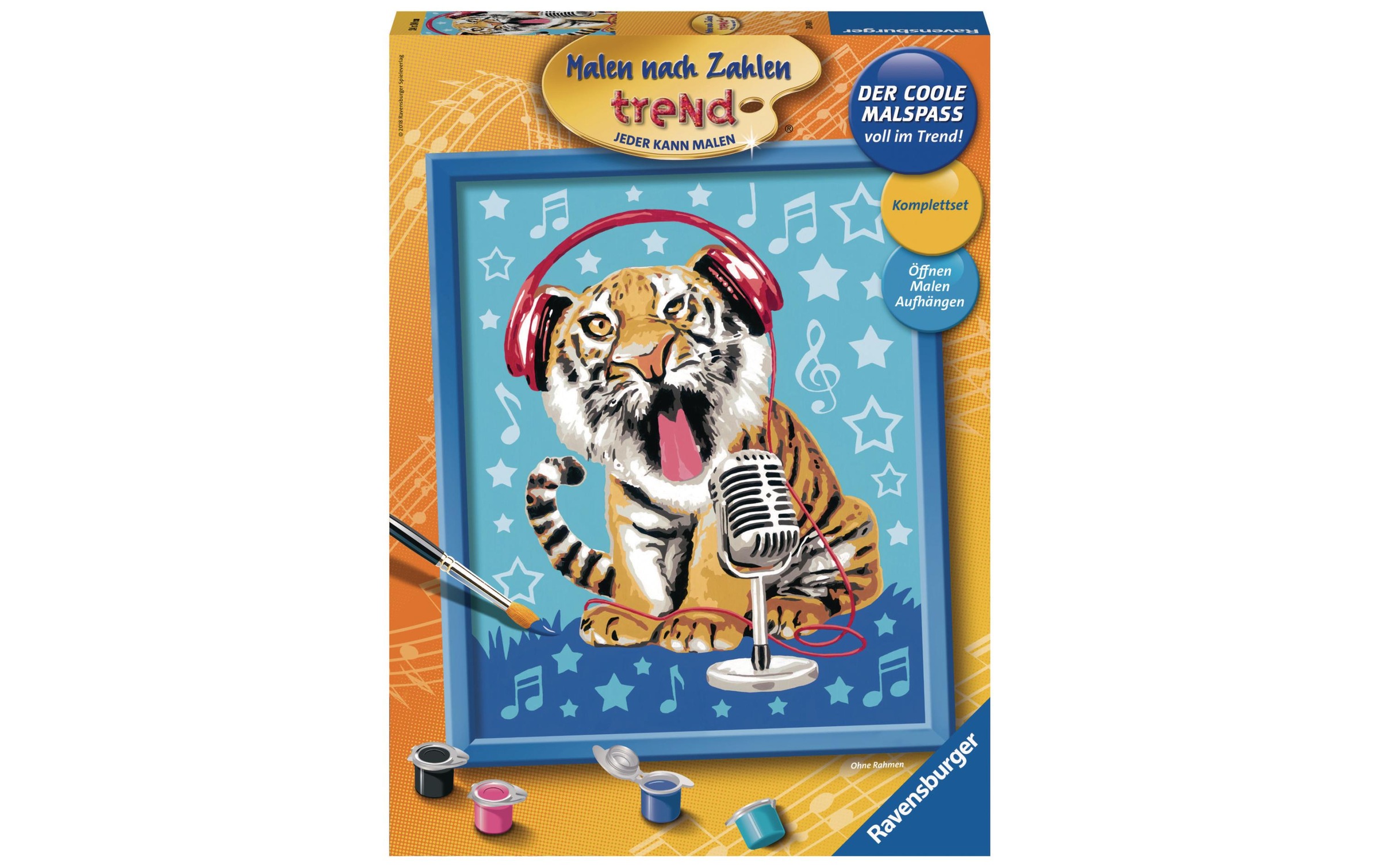 Image of Ravensburger Malen nach Zahlen »singing Tiger«, (ohne Rahmen) bei Ackermann Versand Schweiz