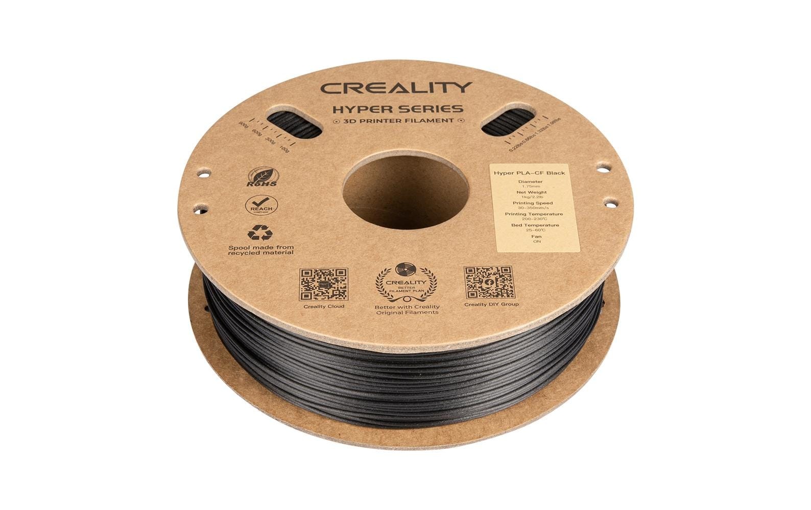 Creality Filament »PLA Hyper Carbon 1,75 mm, 1 kg«