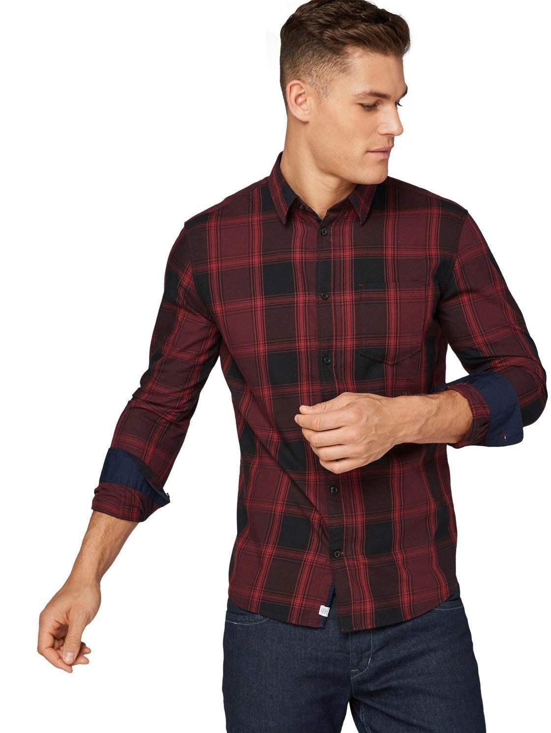 Image of TOM TAILOR Langarmhemd, in Karo-Optik bei Ackermann Versand Schweiz