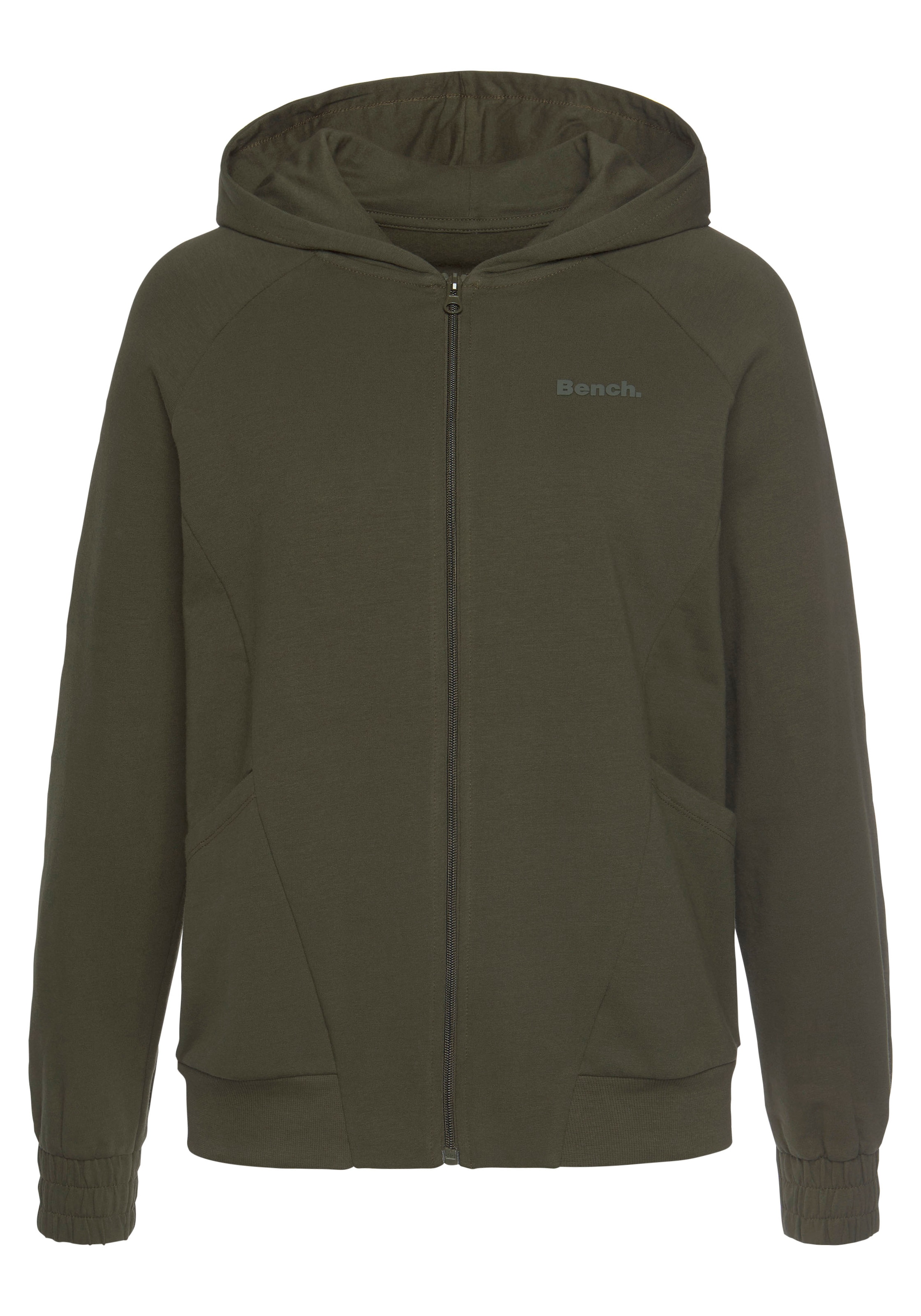 Bench. Loungewear Kapuzensweatjacke, mit sportlichen Teilungsnähten, Loungeanzug