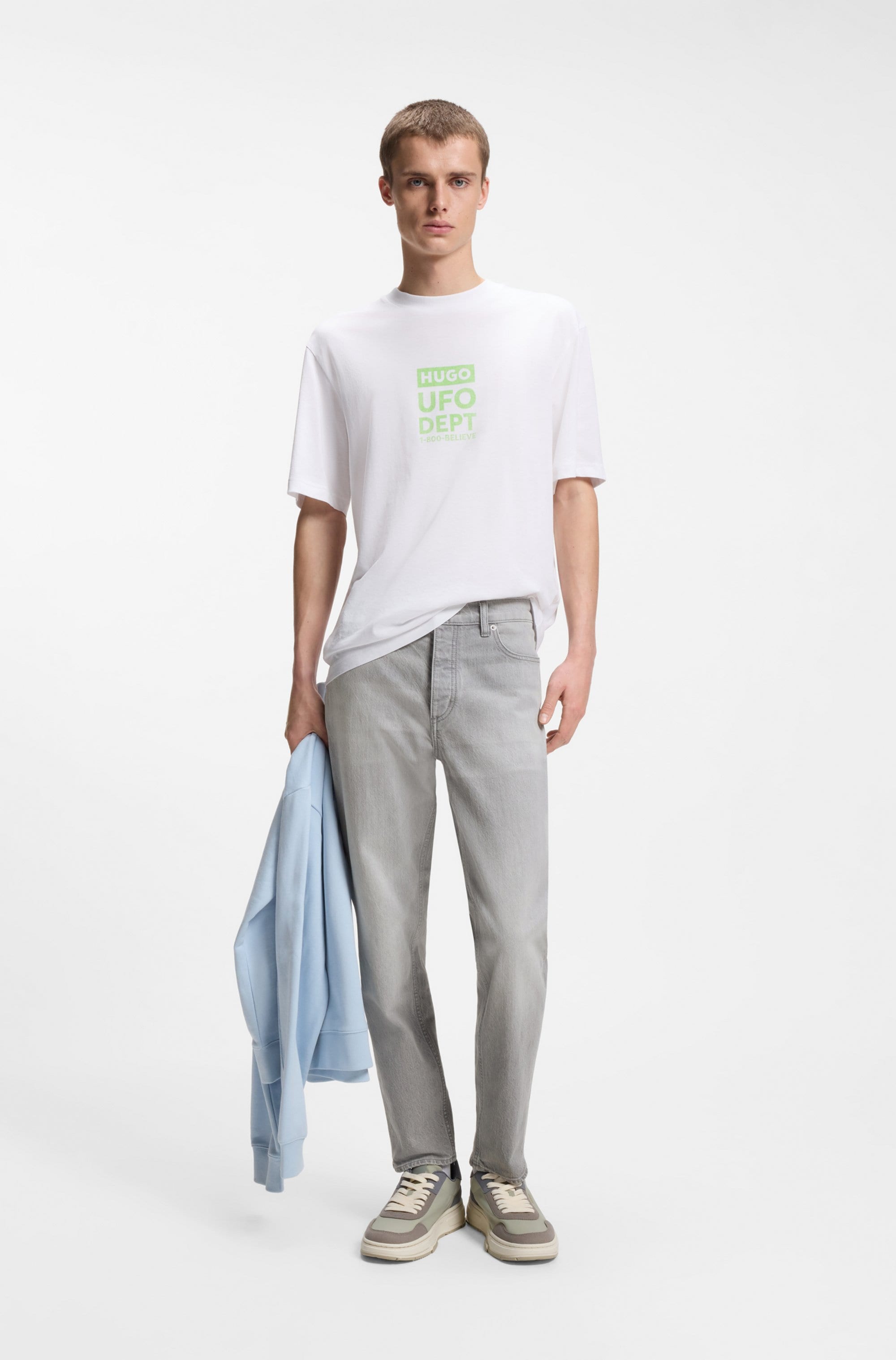 HUGO Blue 5-Pocket-Jeans »Brody« Tapered Fit, mittlere Leibhöhe