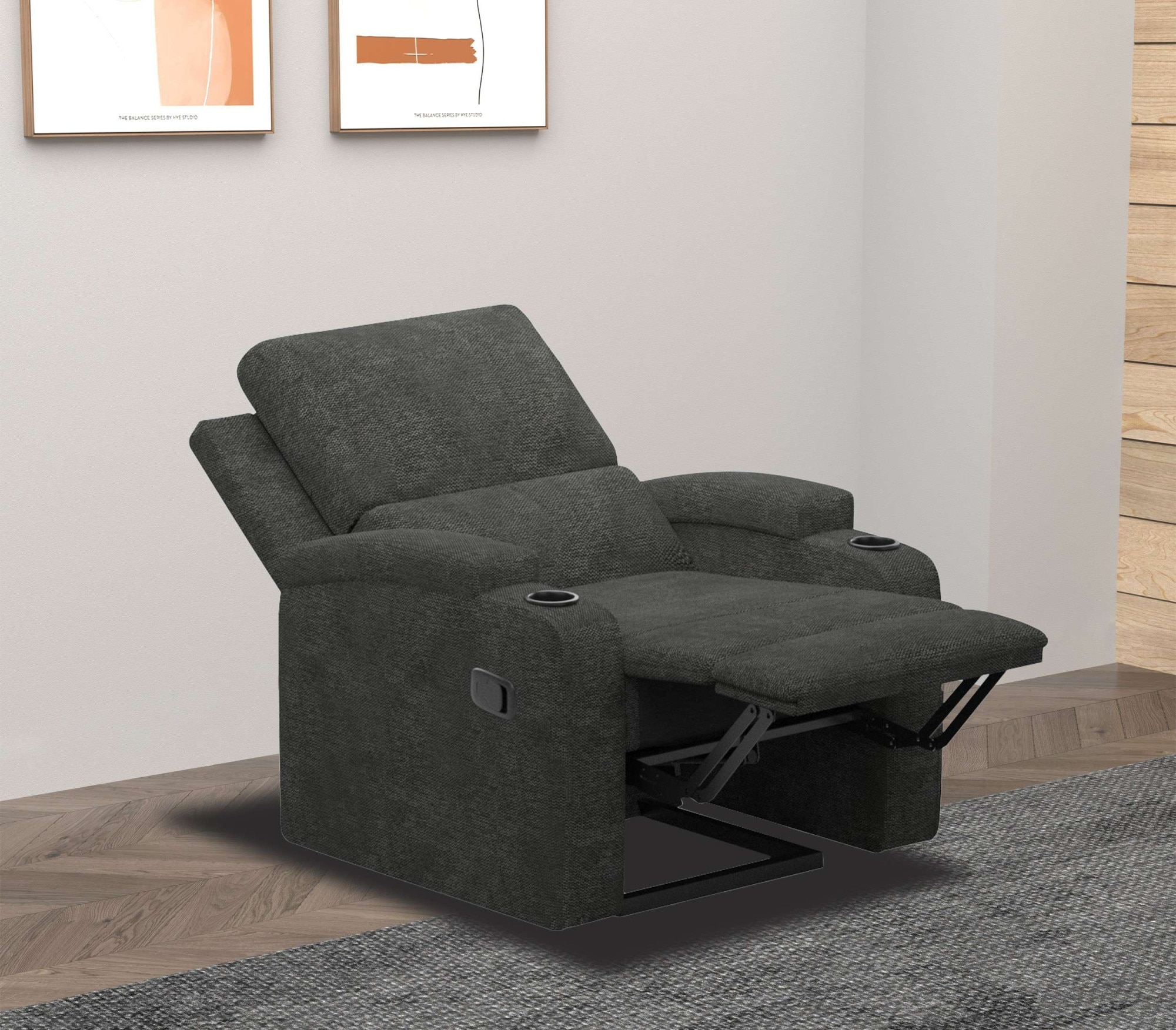 GOODproduct Relaxsessel »NAPORI Struktur, Kinosessel, Multimedia-Sessel« TV-Sessel mit manueller u elektrischer Relaxfunktion u. Getränkehalter