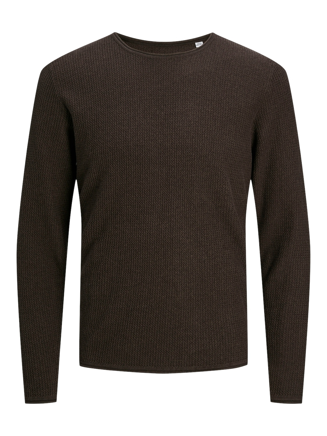 Jack & Jones Rundhalspullover »JJECOOPER KNIT CREW NECK NOOS«, in Strick Optik