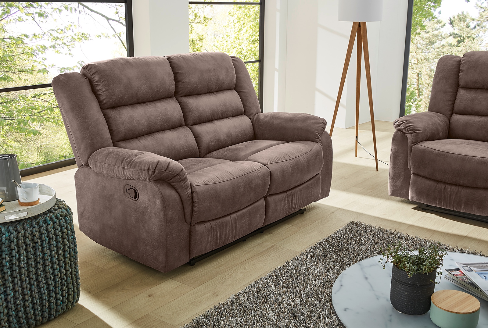 Image of Jockenhöfer Gruppe 2-Sitzer "Cleveland, B: 153 cm" mit Relax- & Liegefunktion, Federkern-Polsterung