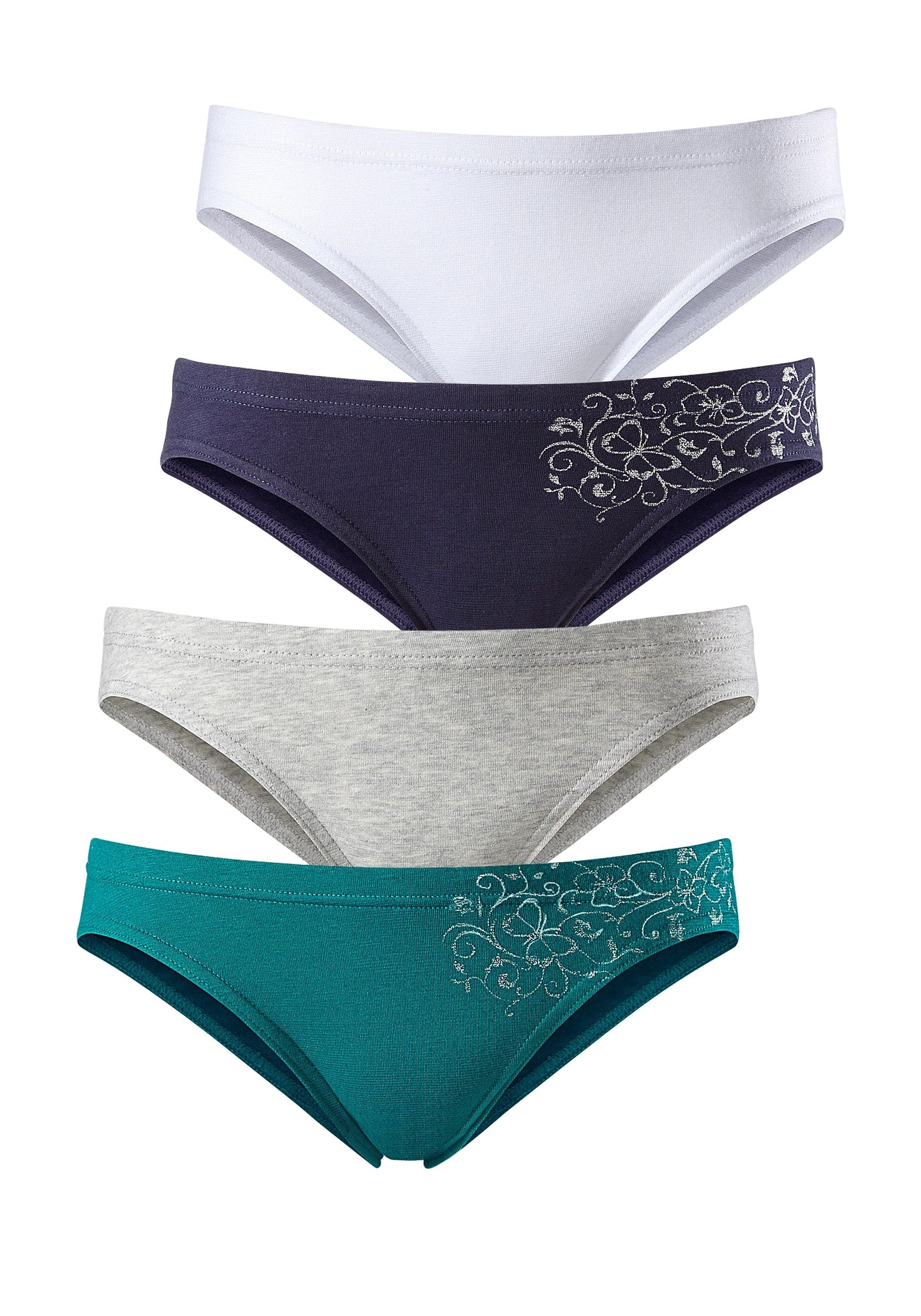 petrol, grau-meliert, marine, weiss