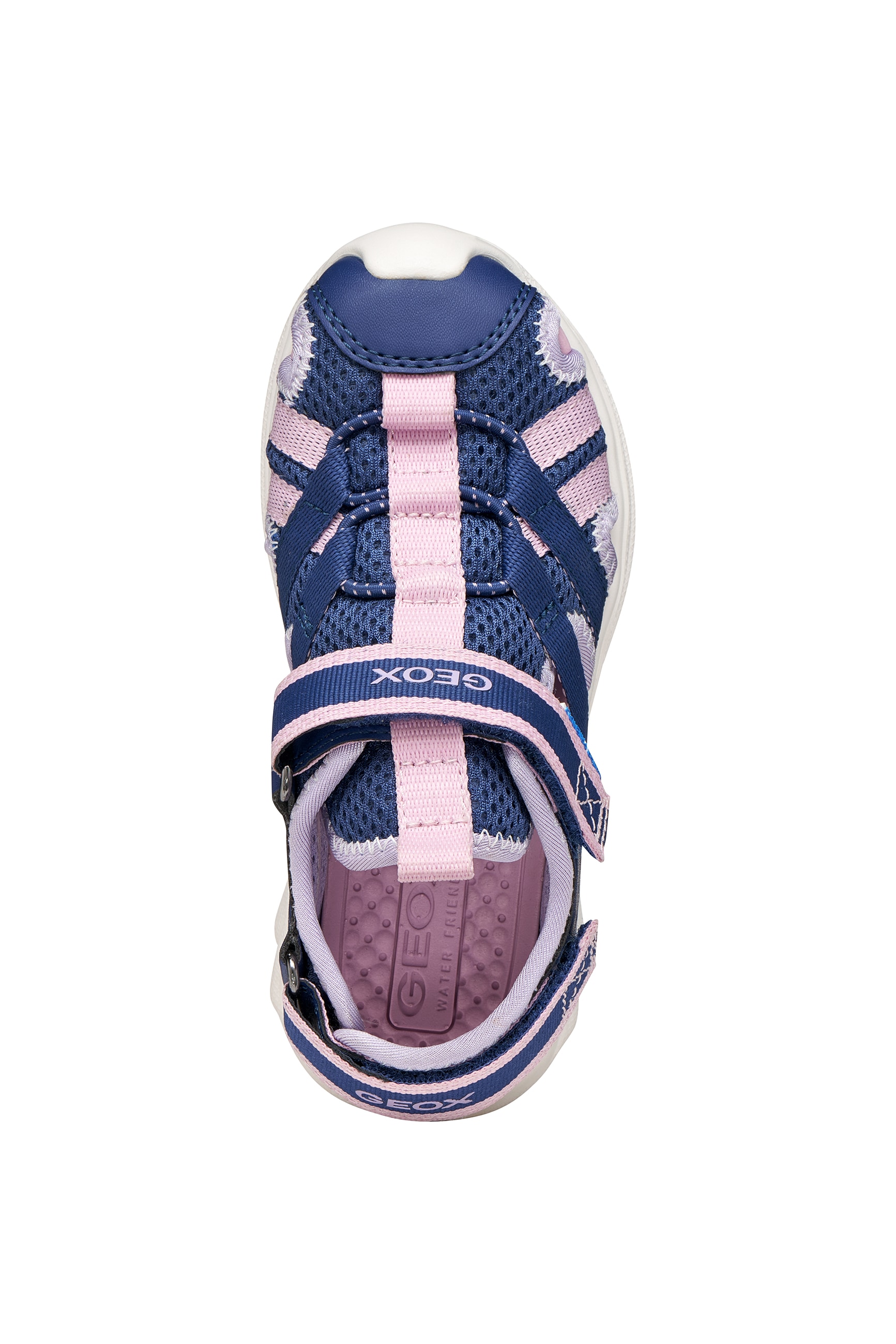 Geox Sandale »J SANDAL AIRADYUM GI«  mit Klettverschluss und Fersenriemen, Grössenschablone zum Download