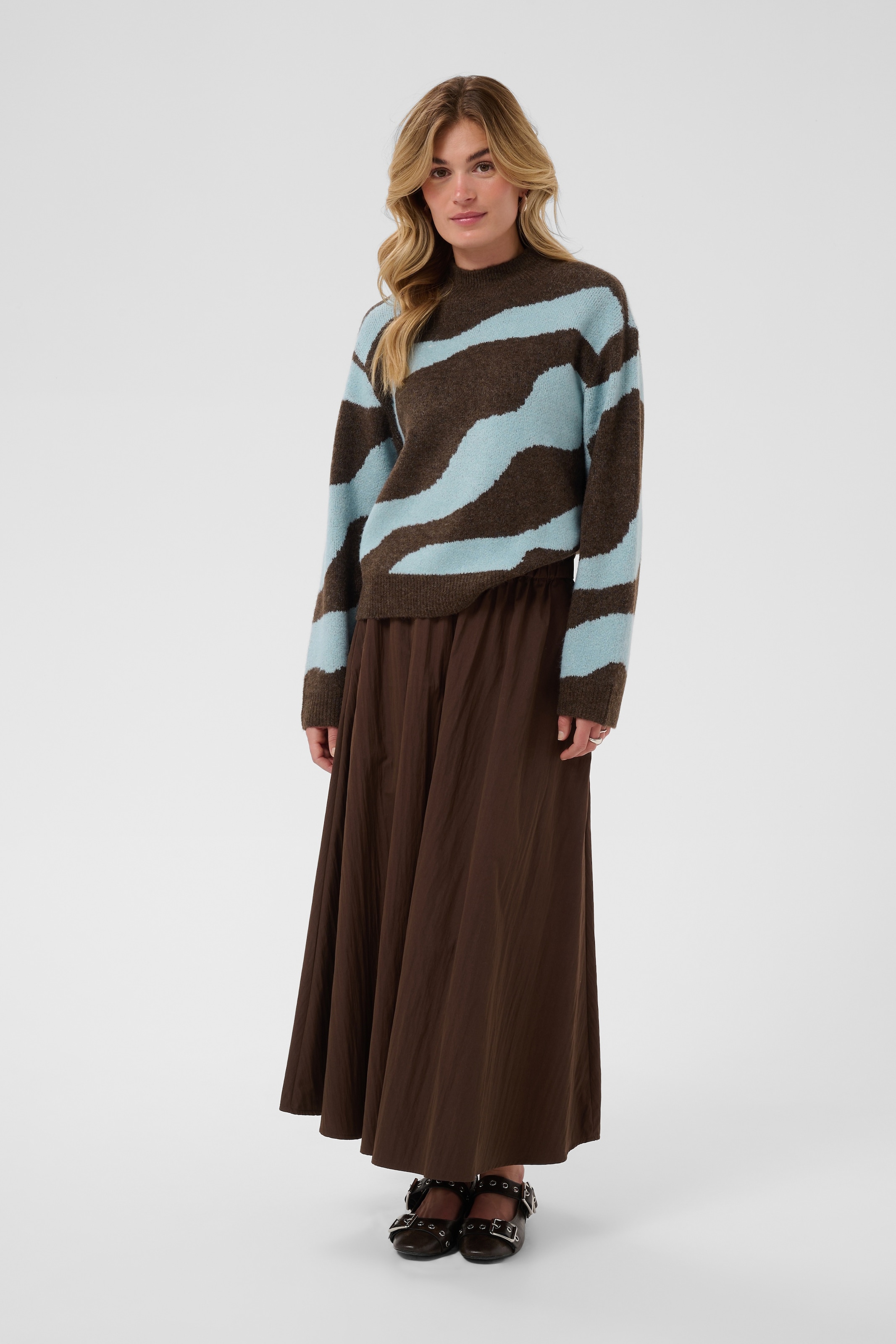 Saint Tropez Rollkragenpullover »MallieSZ Pullover« Materialmix, Regular fit