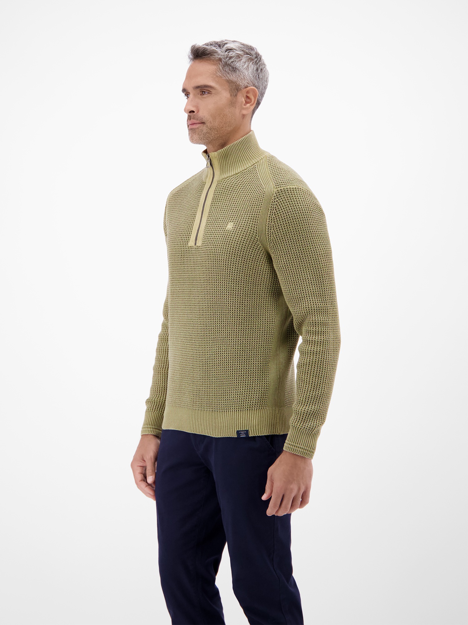 LERROS Pull en tricot »Herren Troyer in Strukturqualität«