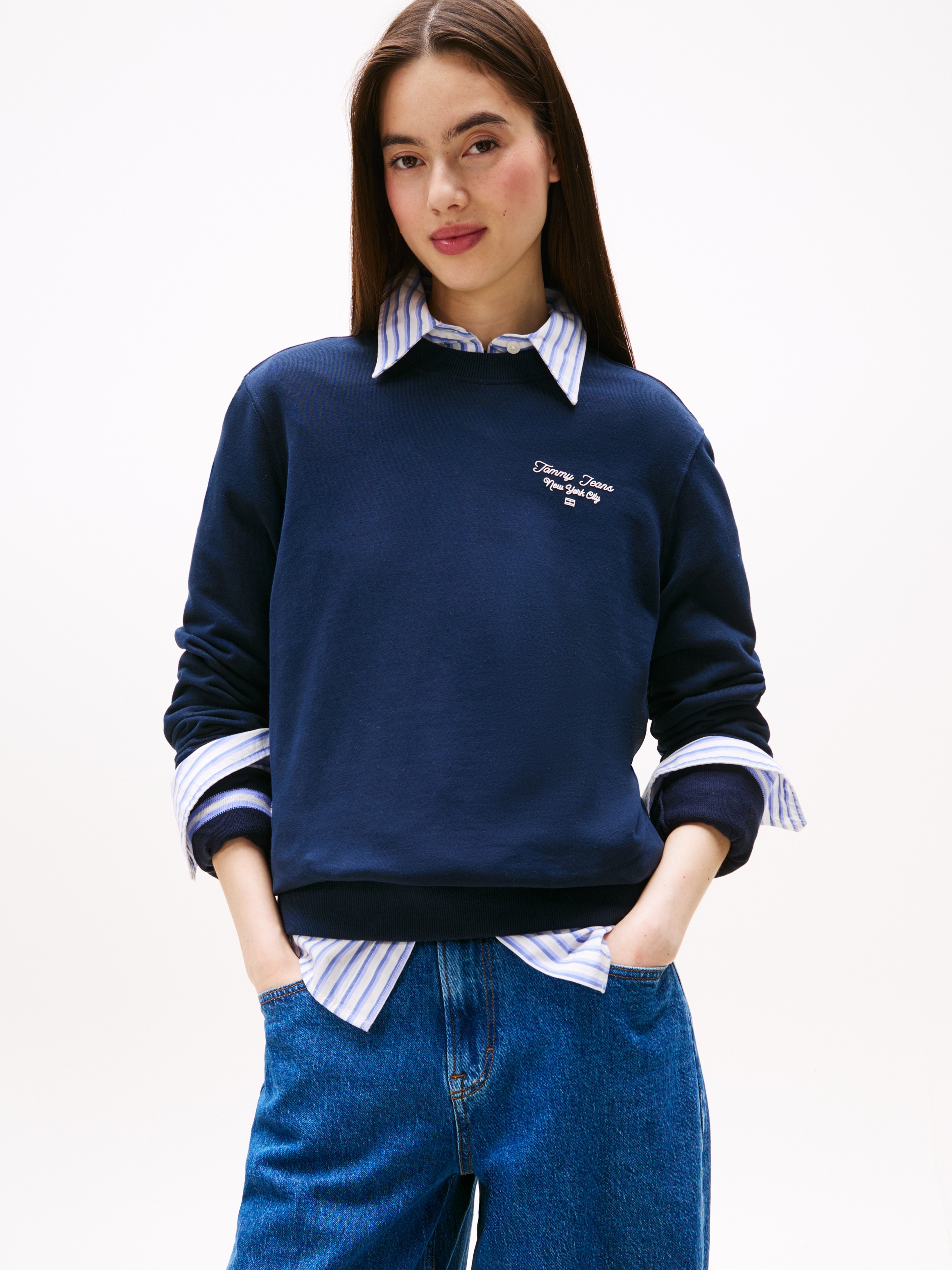 Image of Tommy Jeans Sweatshirt "TJW REG ESS LOGO 1 CREW EXT"