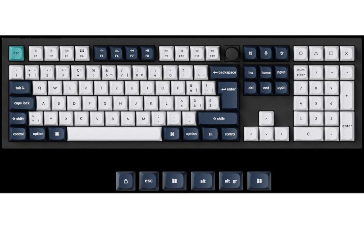   Gaming-Tastatur »Keychron Q6 Max Black QMK Red Switch« (Ziffernblock)