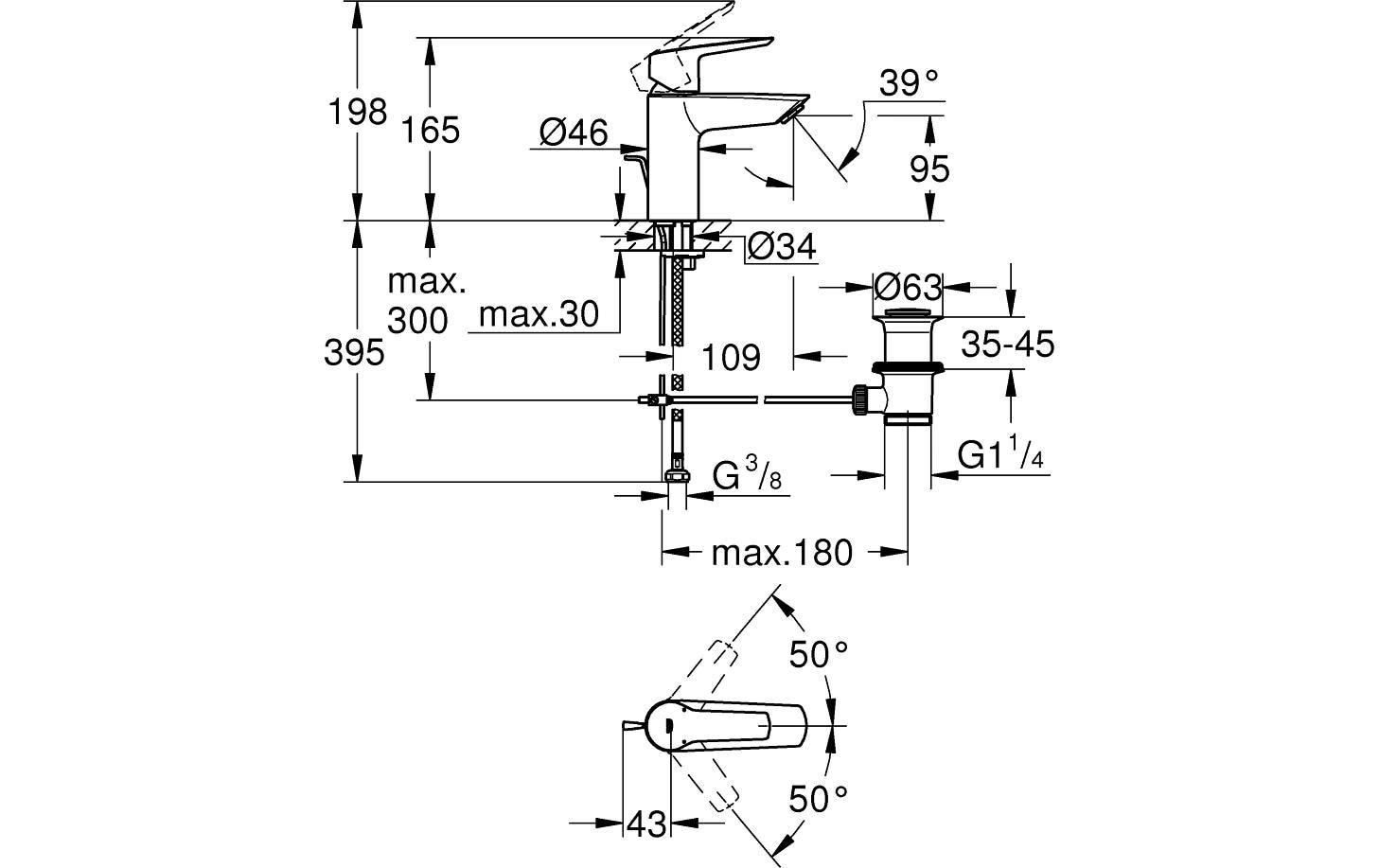 Grohe Badarmatur »Start S-Size«
