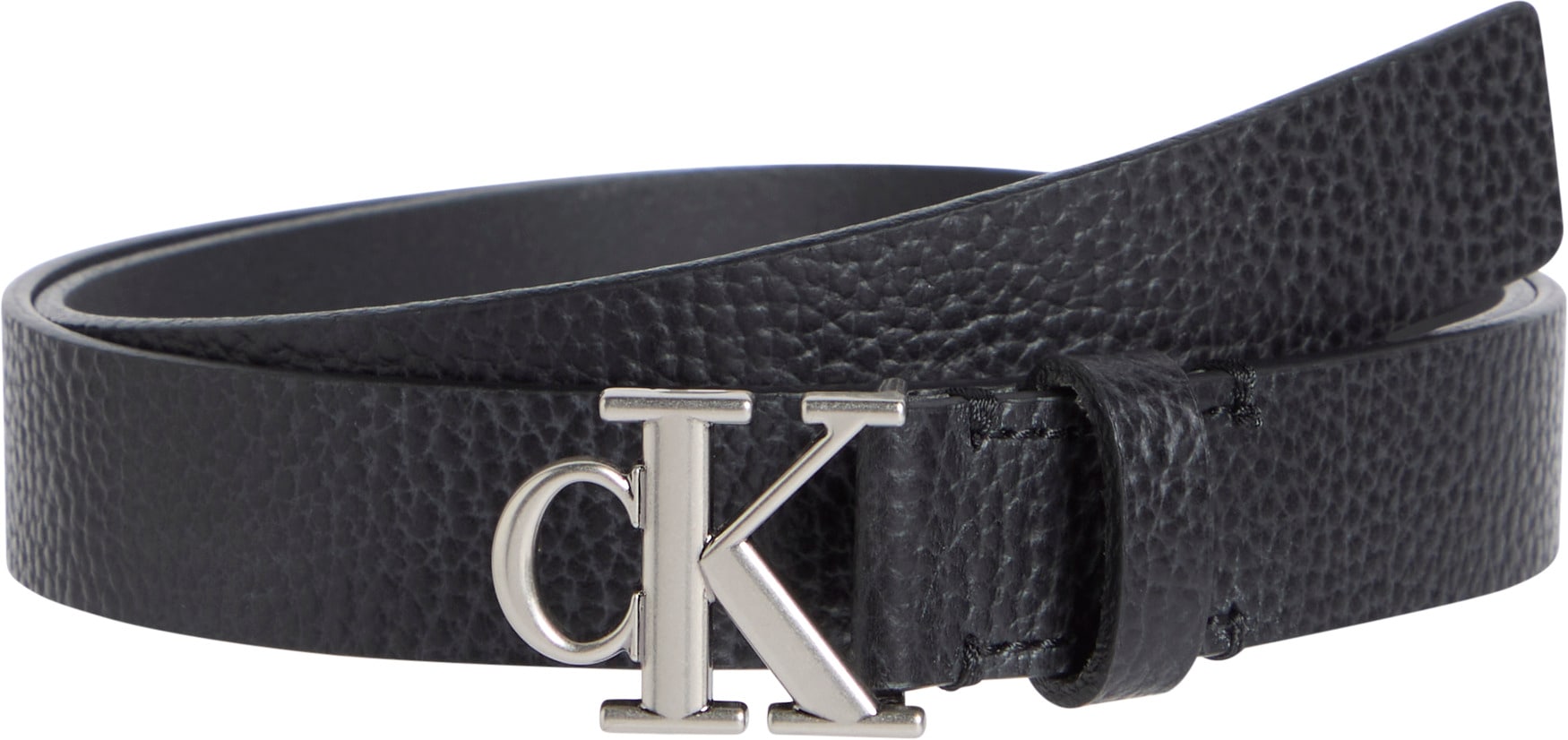 Calvin Klein Jeans Ledergürtel »MONOGRAM PLACQUE BUCKLE 25MM«, mit Logo-Schnalle