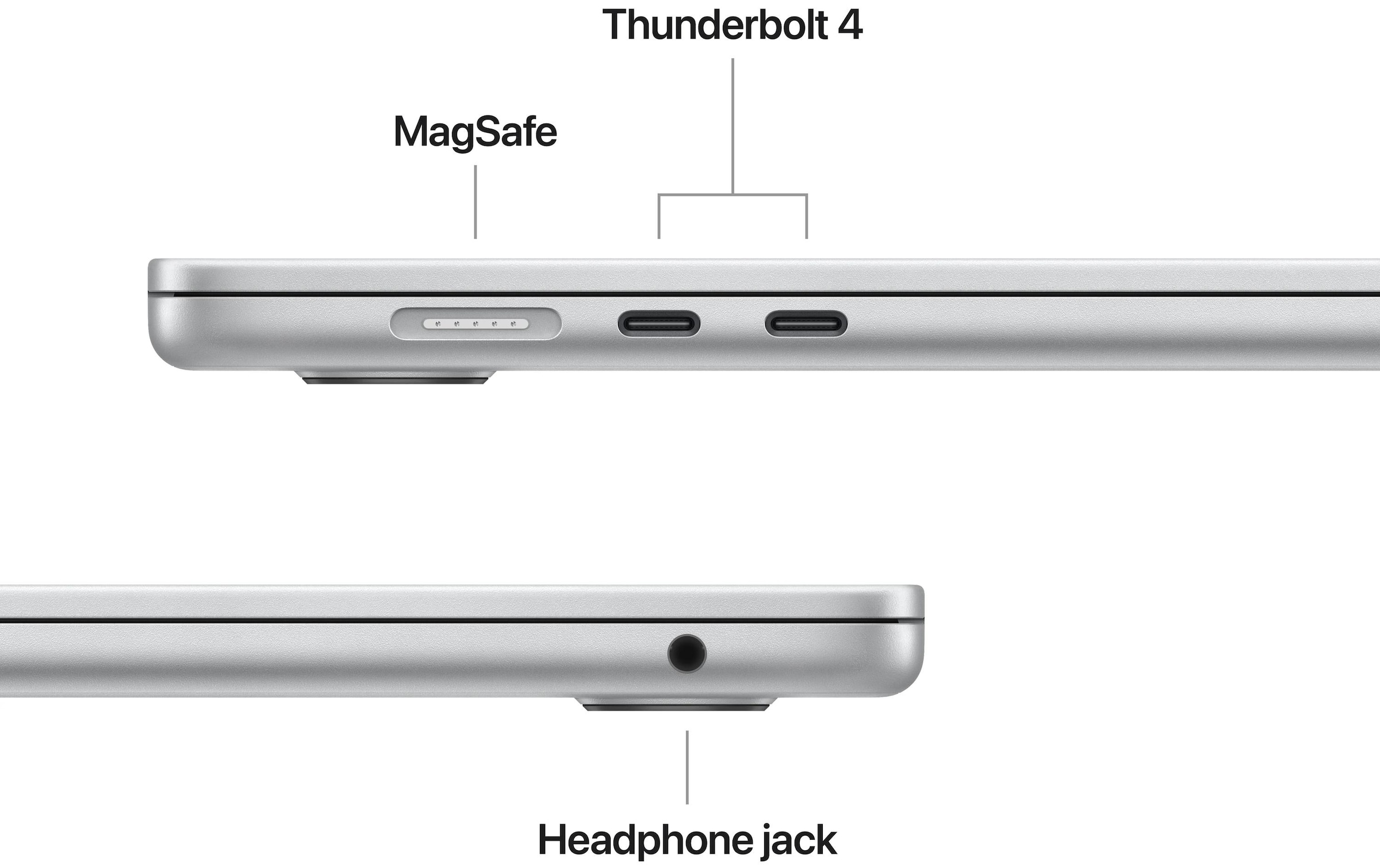 Apple Notebook »Air 15 2025 M4 10C GPU / 16 GB / 512 GB Silberfarben«