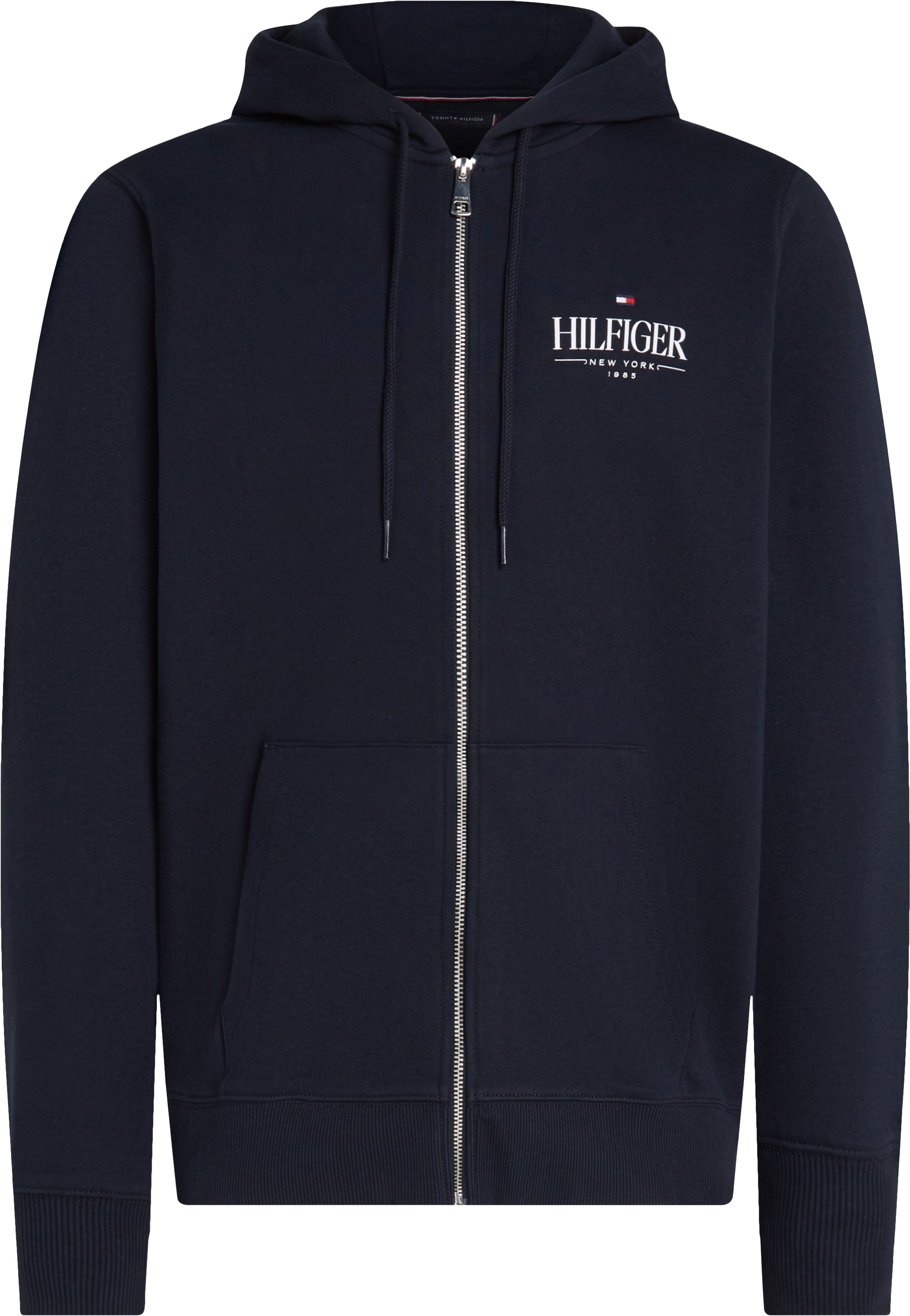 Tommy Hilfiger Big & Tall Kapuzensweatjacke »BT-HILFIGER STACKED HOODED ZIP-B«, Grosse Grössen