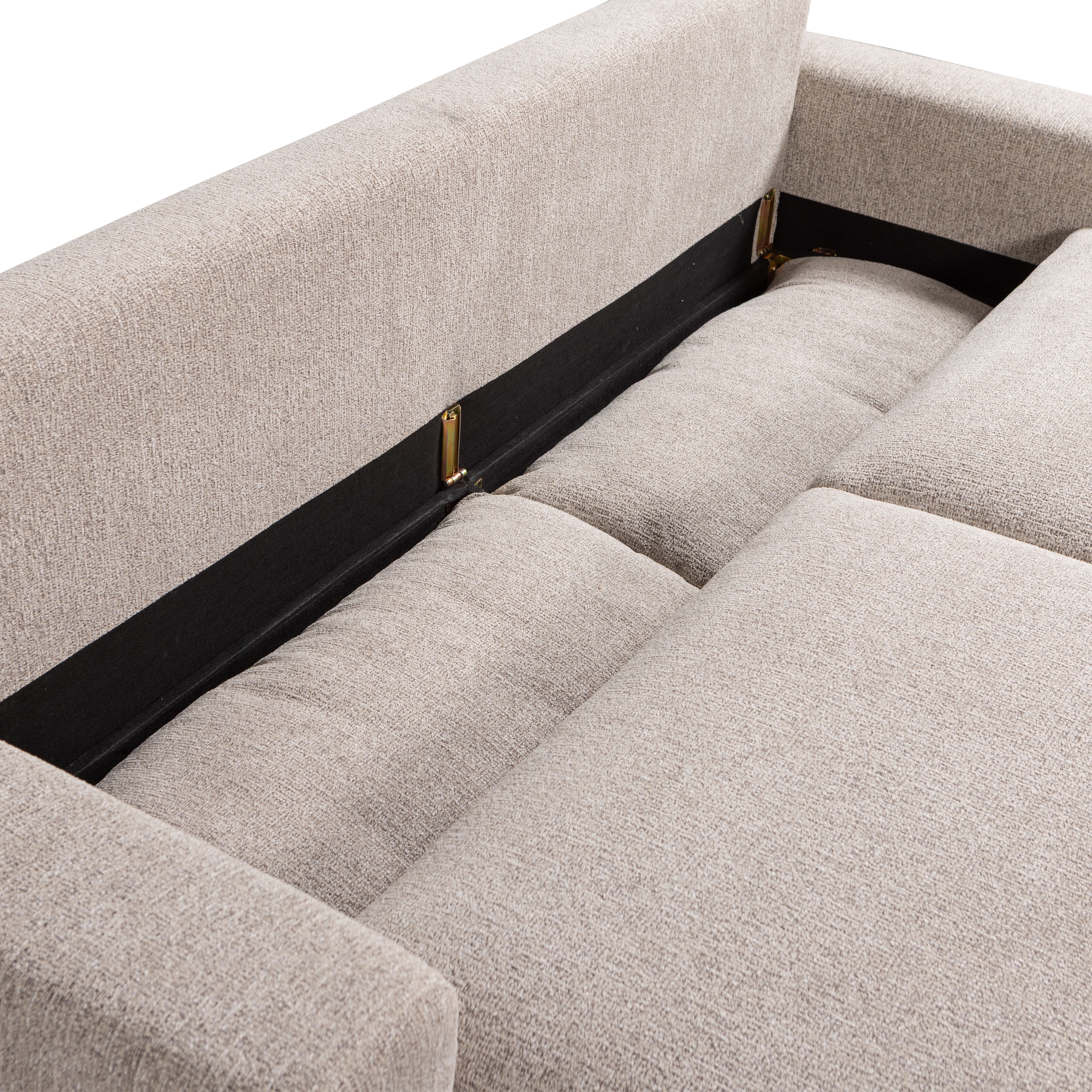 WOOOD Schlafsofa »Night & Day Melange-Webstoff mit Schlaffunktion, H85 x B239 x T107 cm« Schlafbreite 190 cm, Sehr hohe Verschleissfestigkeit, Pfleiglicht