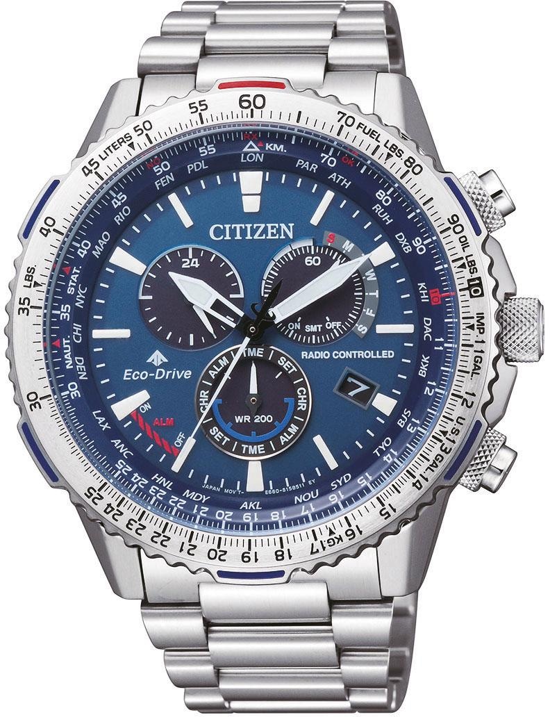 Image of Citizen Funkchronograph "Promaster Sky" Armbanduhr, Herrenuhr, Solar, Stoppfunktion, bis 20 bar wasserdicht