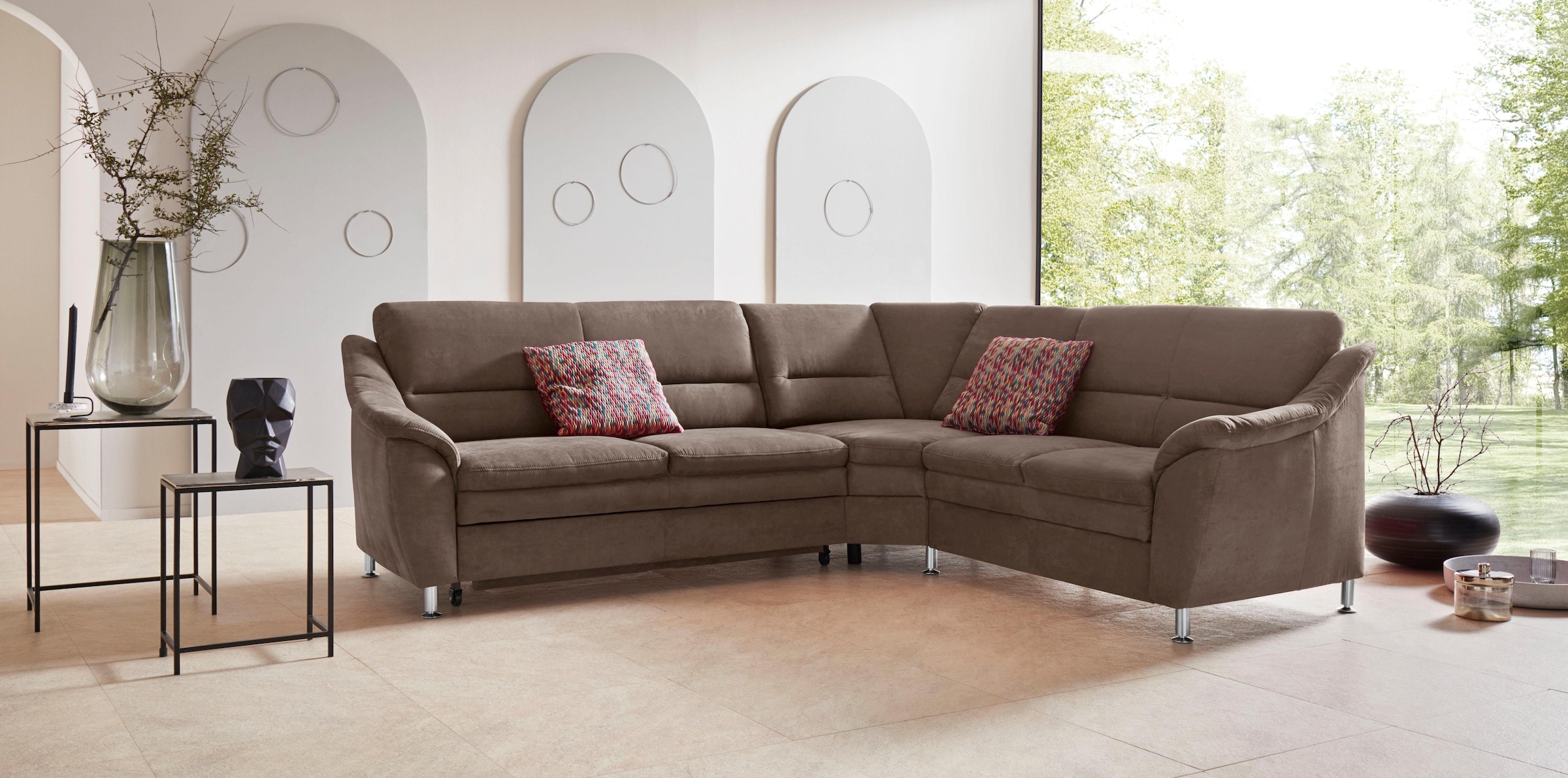 Image of Home affaire Ecksofa "Cardoso L-Form" mit Trapezecke für mehr Sitzkomfort, wahlweise auch mit Bettfunktion