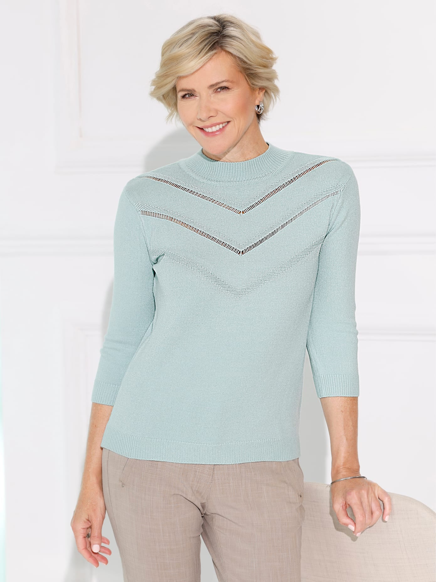 Classic Stehkragenpullover "Stehkragen-Pullover"