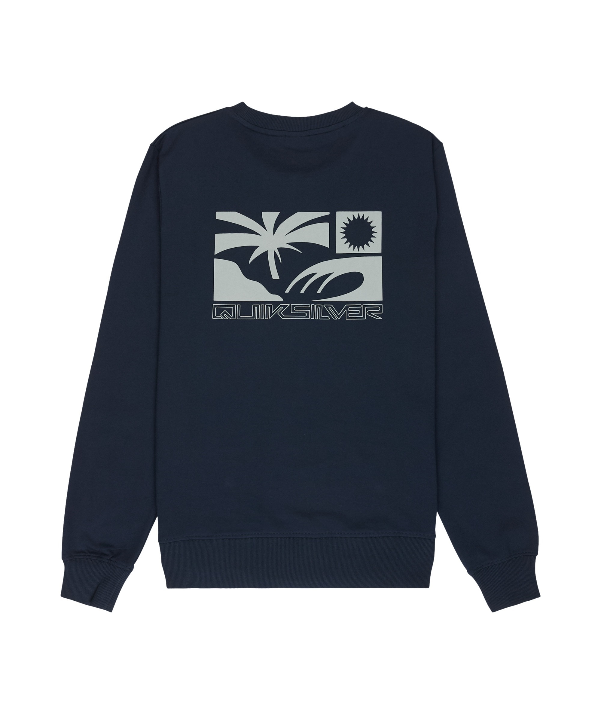 Quiksilver Sweatshirt »BASIC GRAPHIC CREW«, sportlicher Stil, vielseitig einsetzbar
